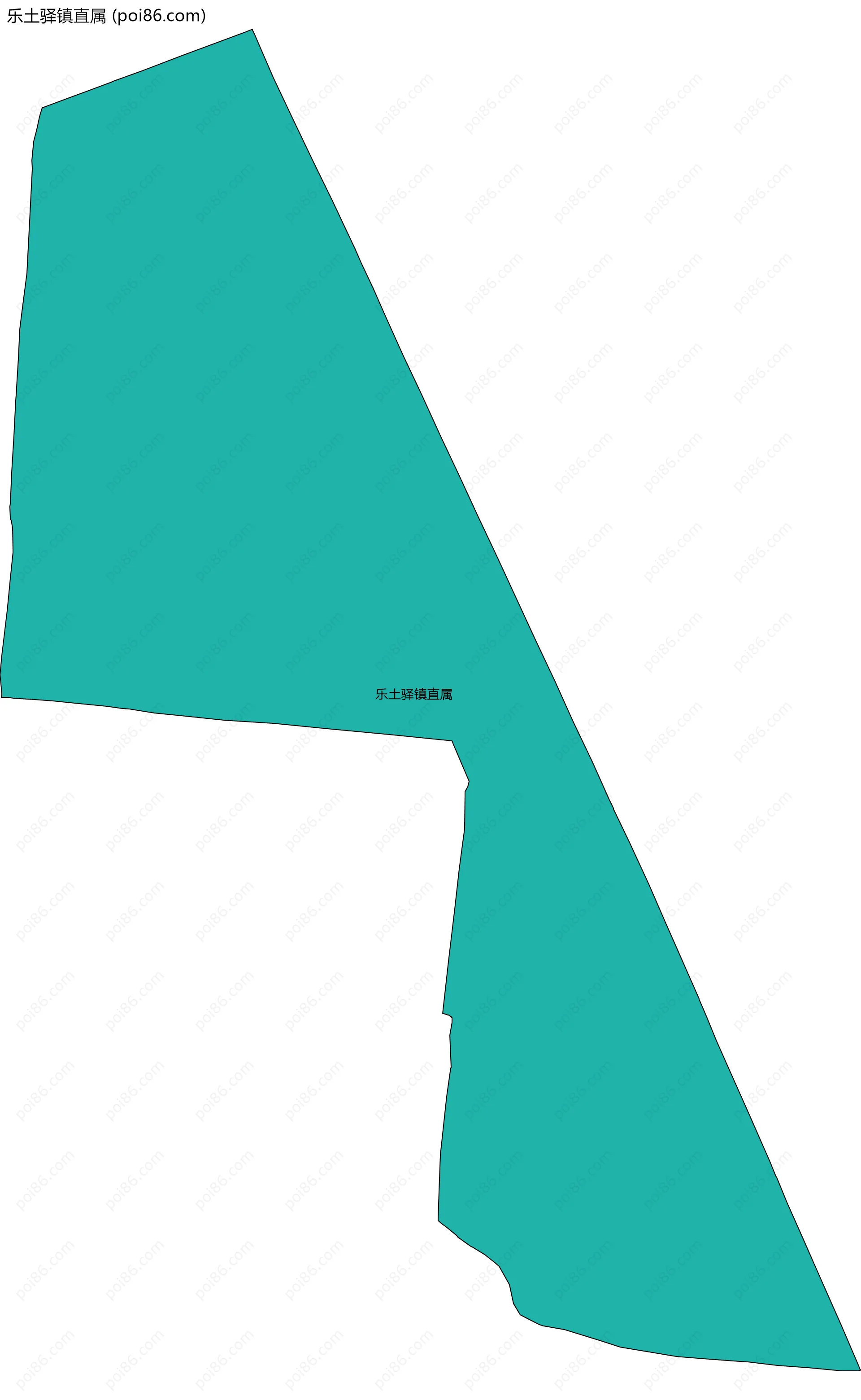 乐土驿镇直属边界地图