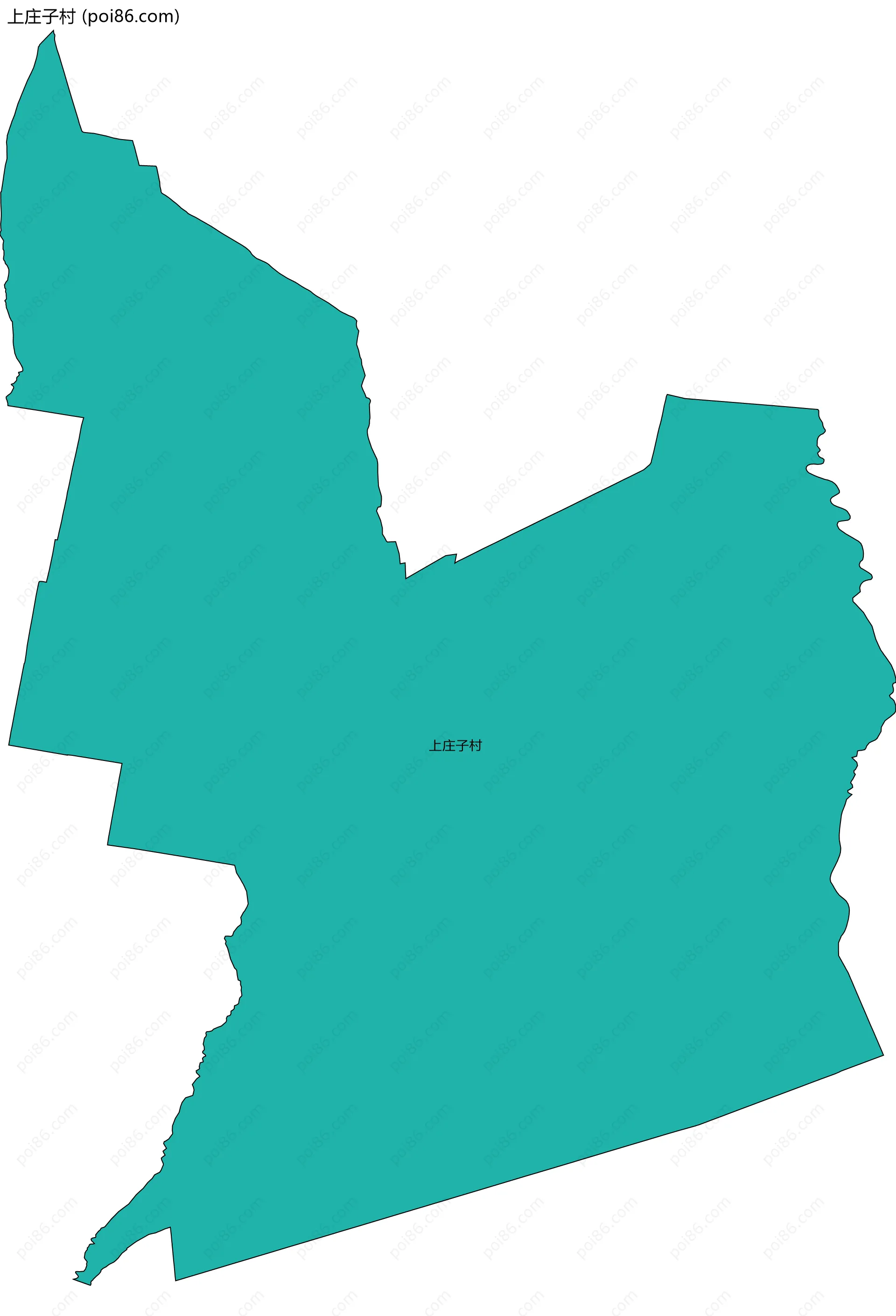 上庄子村边界地图