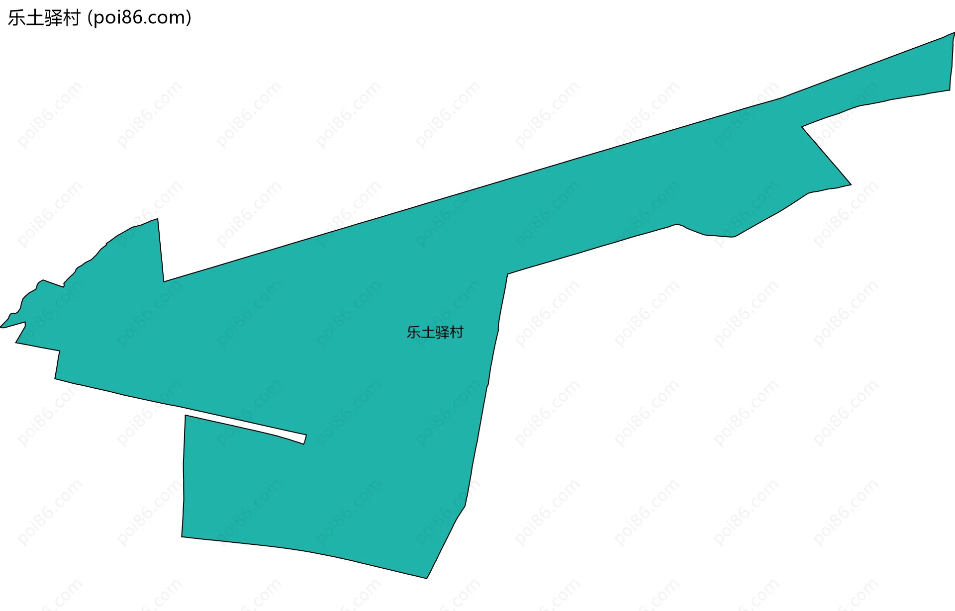 乐土驿村边界地图
