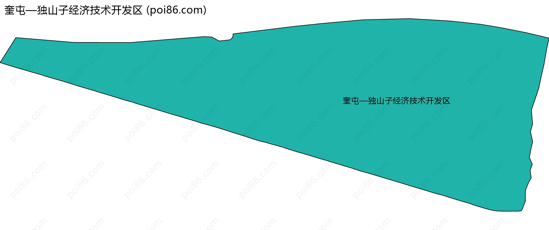 奎屯—独山子经济技术开发区边界地图
