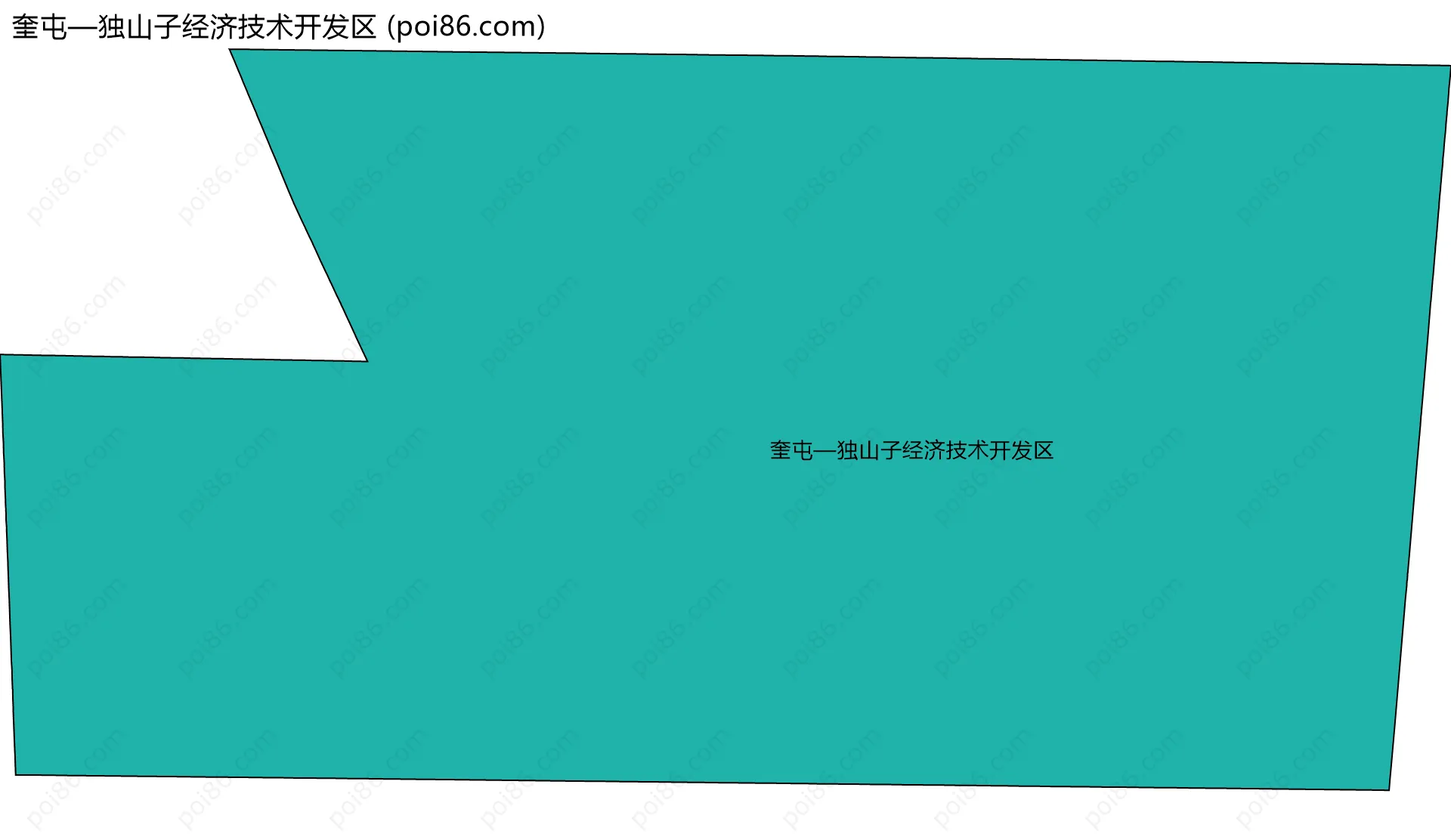 奎屯—独山子经济技术开发区边界地图
