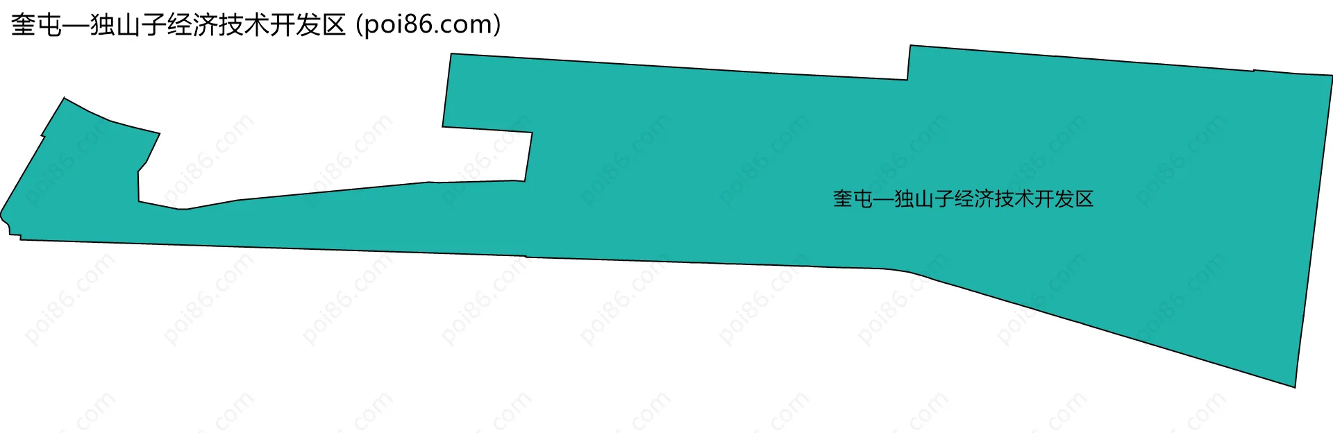 奎屯—独山子经济技术开发区边界地图