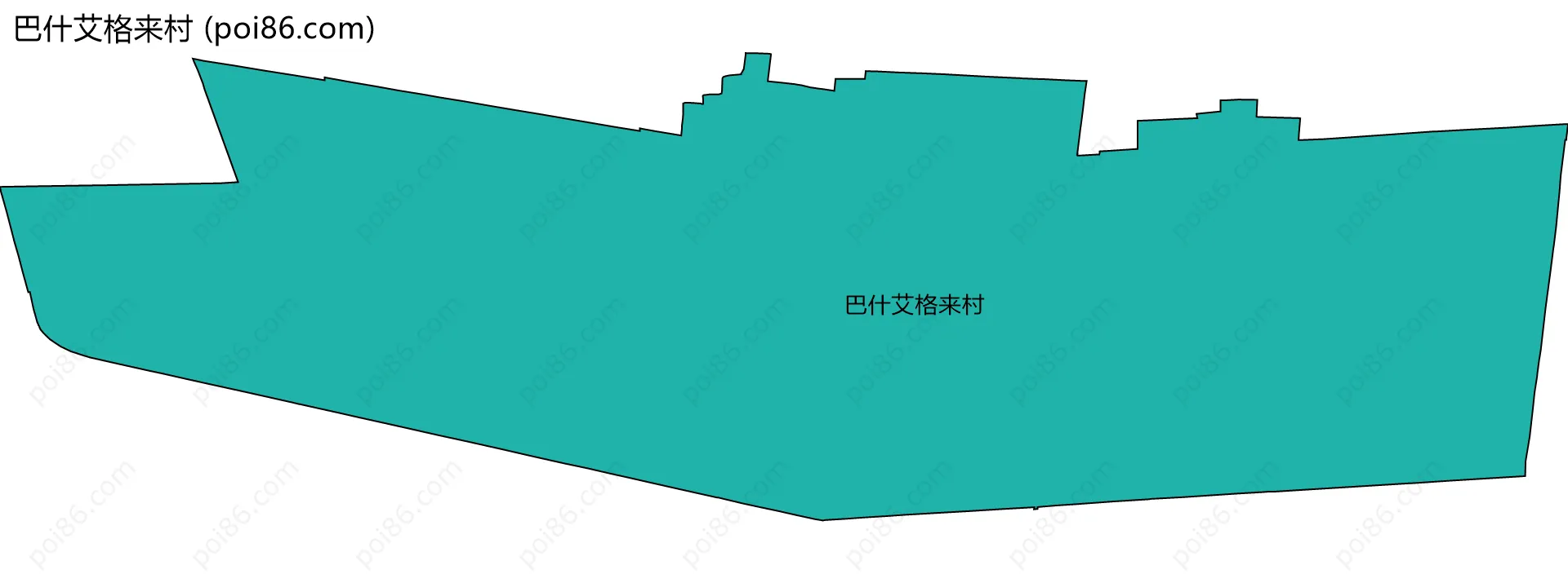 巴什艾格来村边界地图