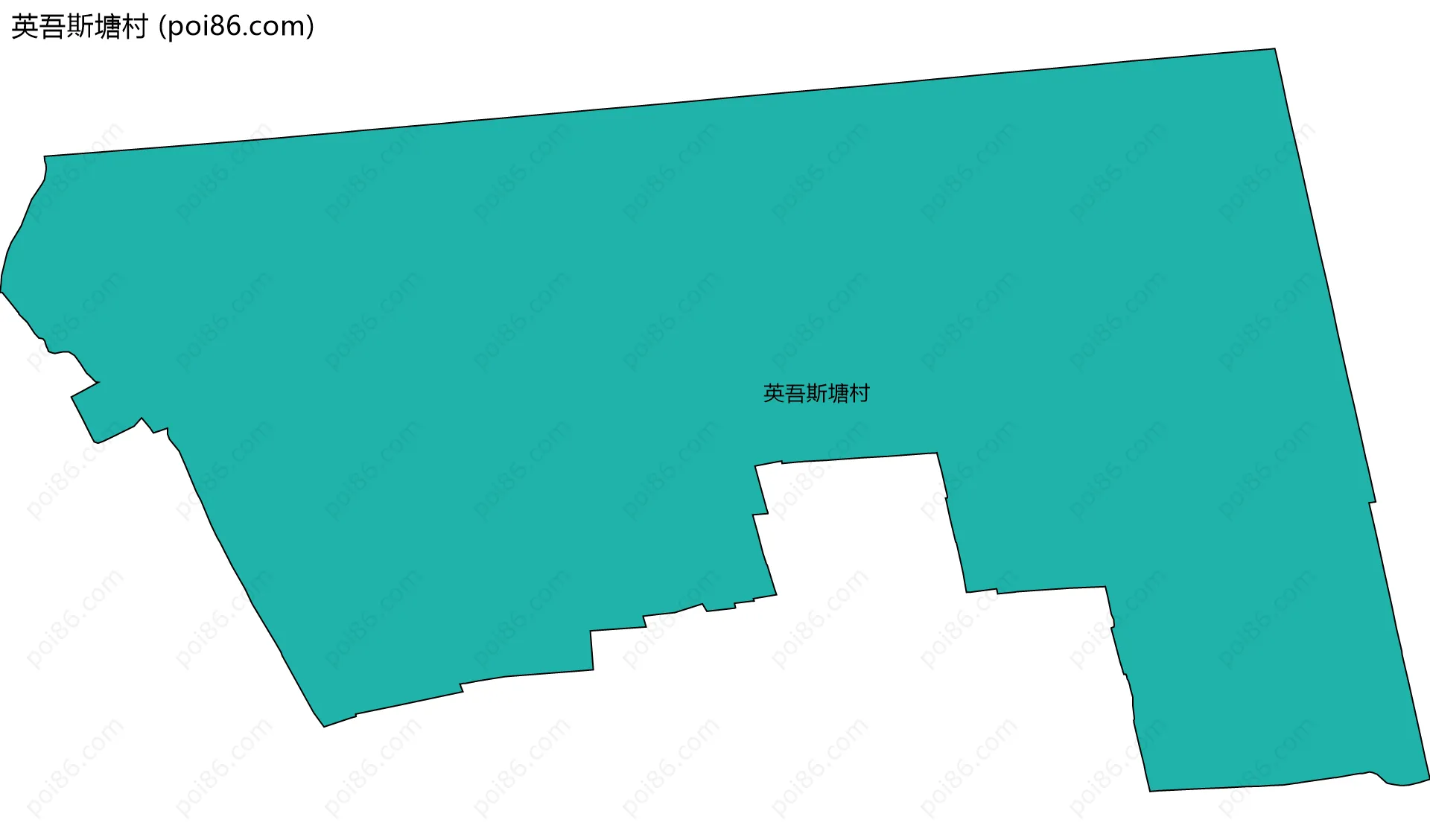 英吾斯塘村边界地图