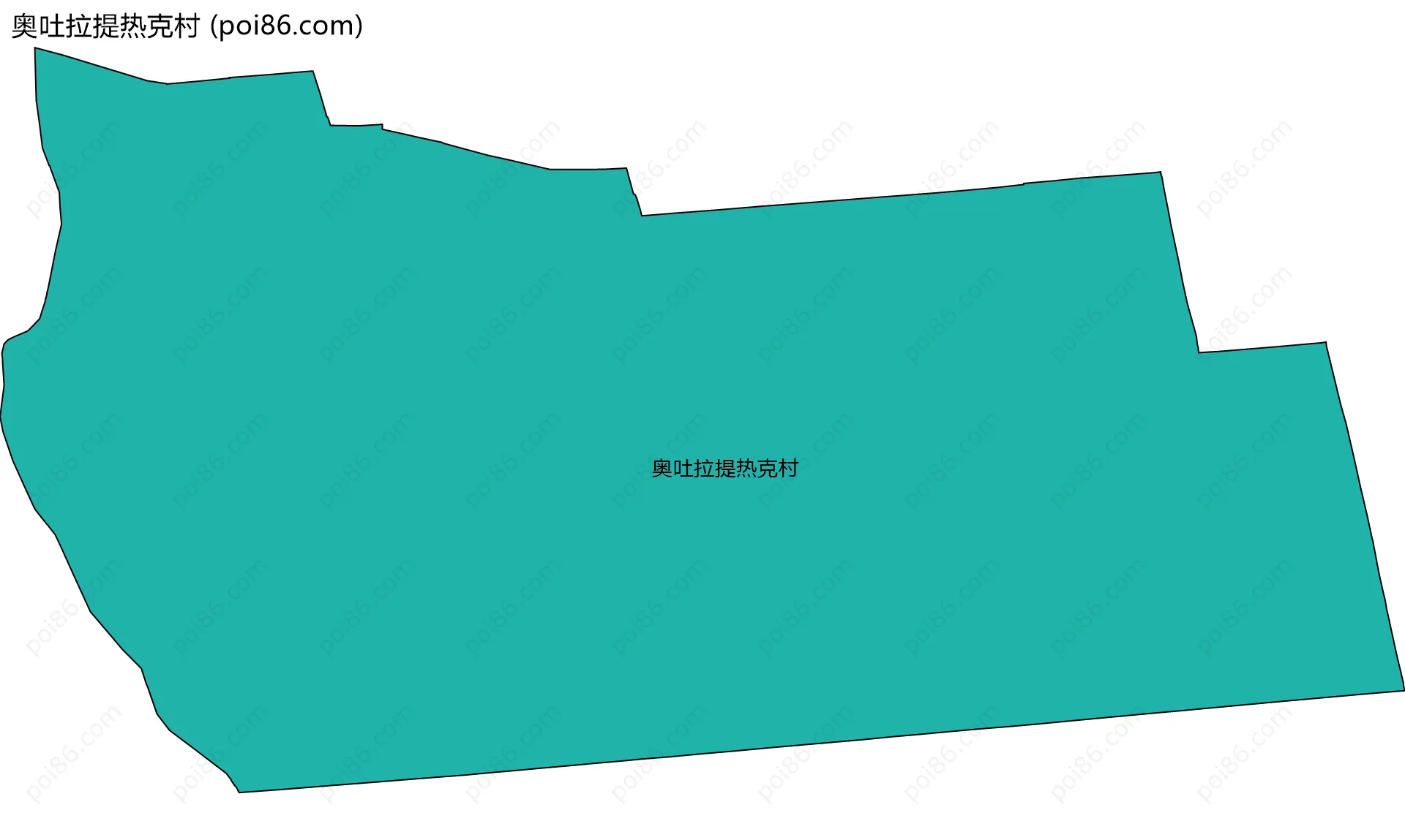 奥吐拉提热克村边界地图
