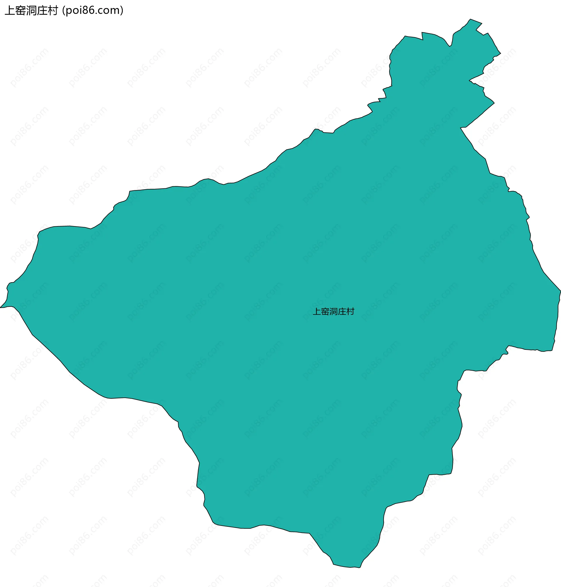上窑洞庄村边界地图
