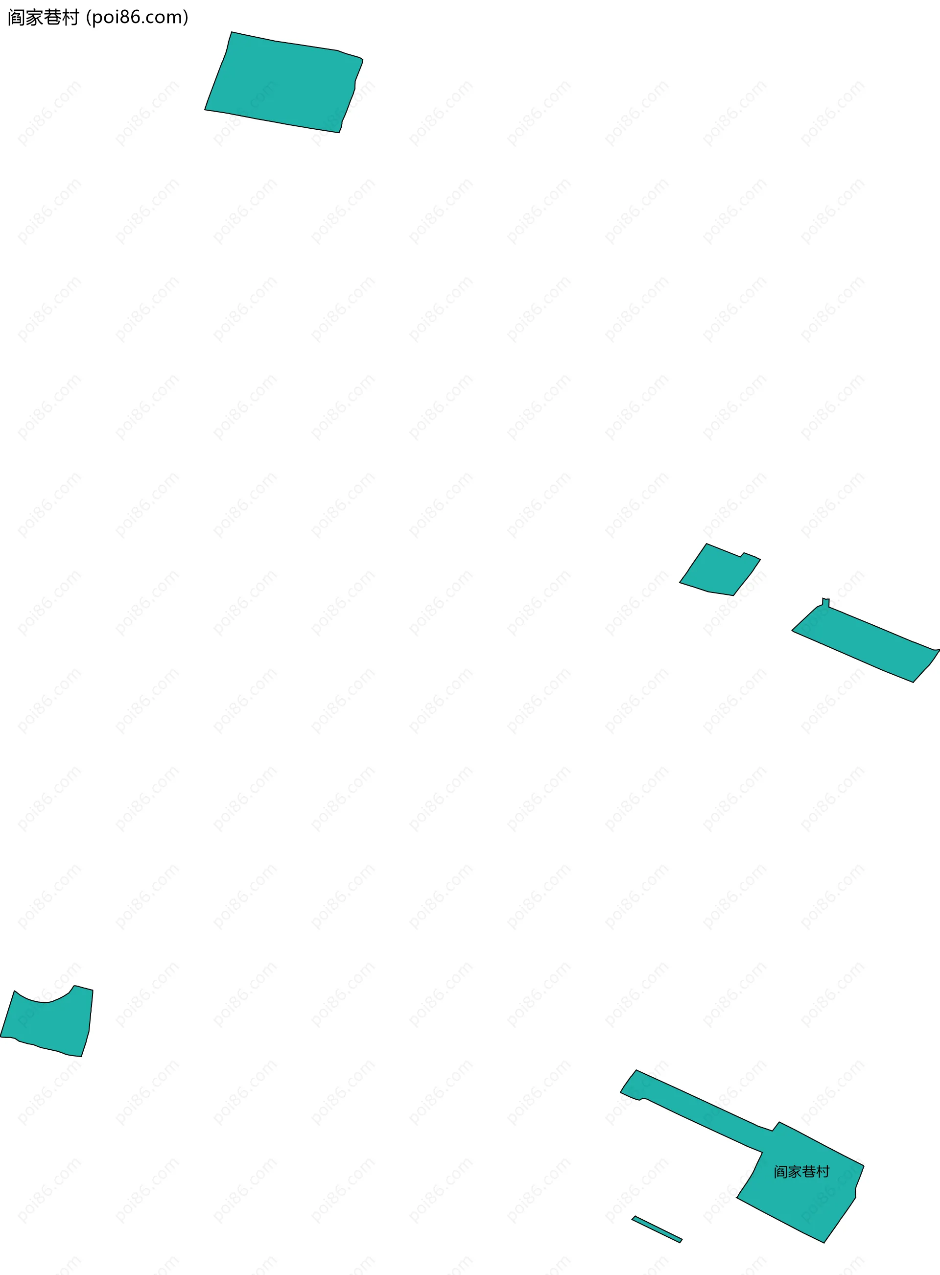 阎家巷村边界地图