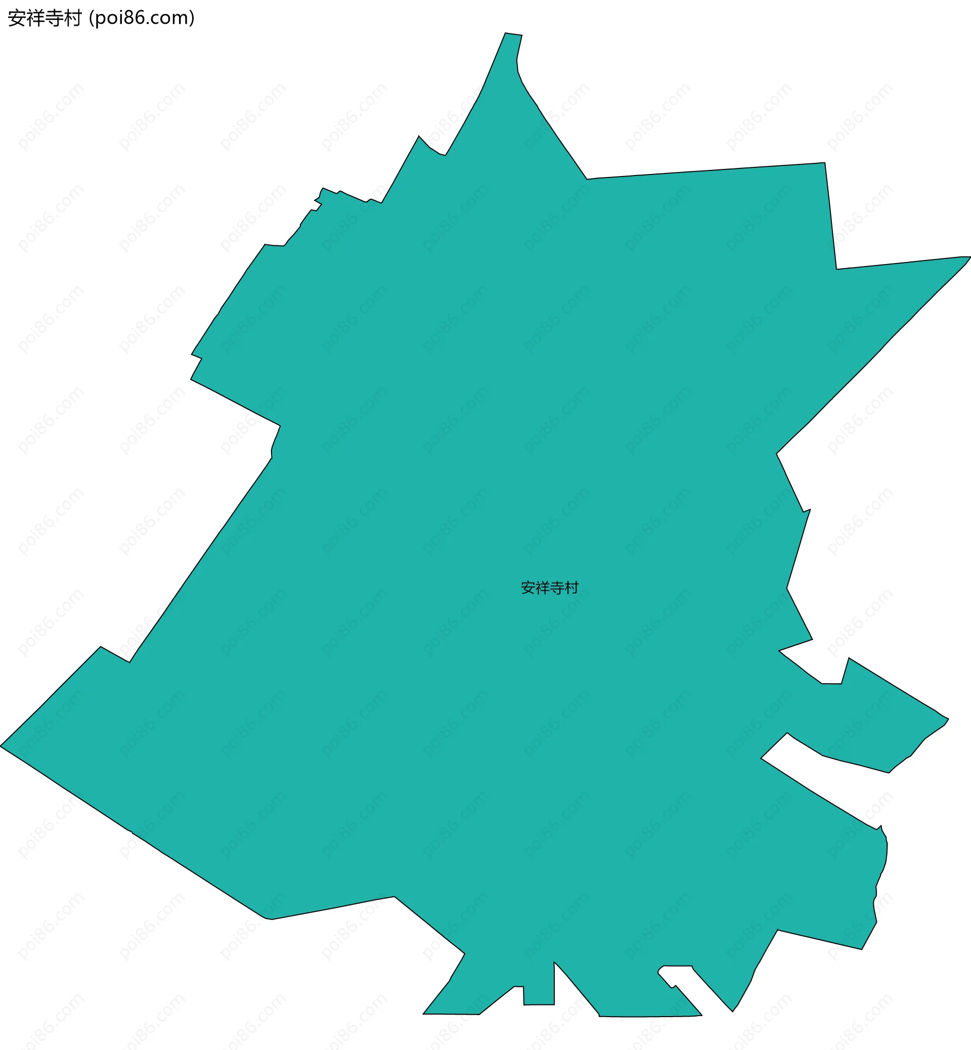 安祥寺村边界地图
