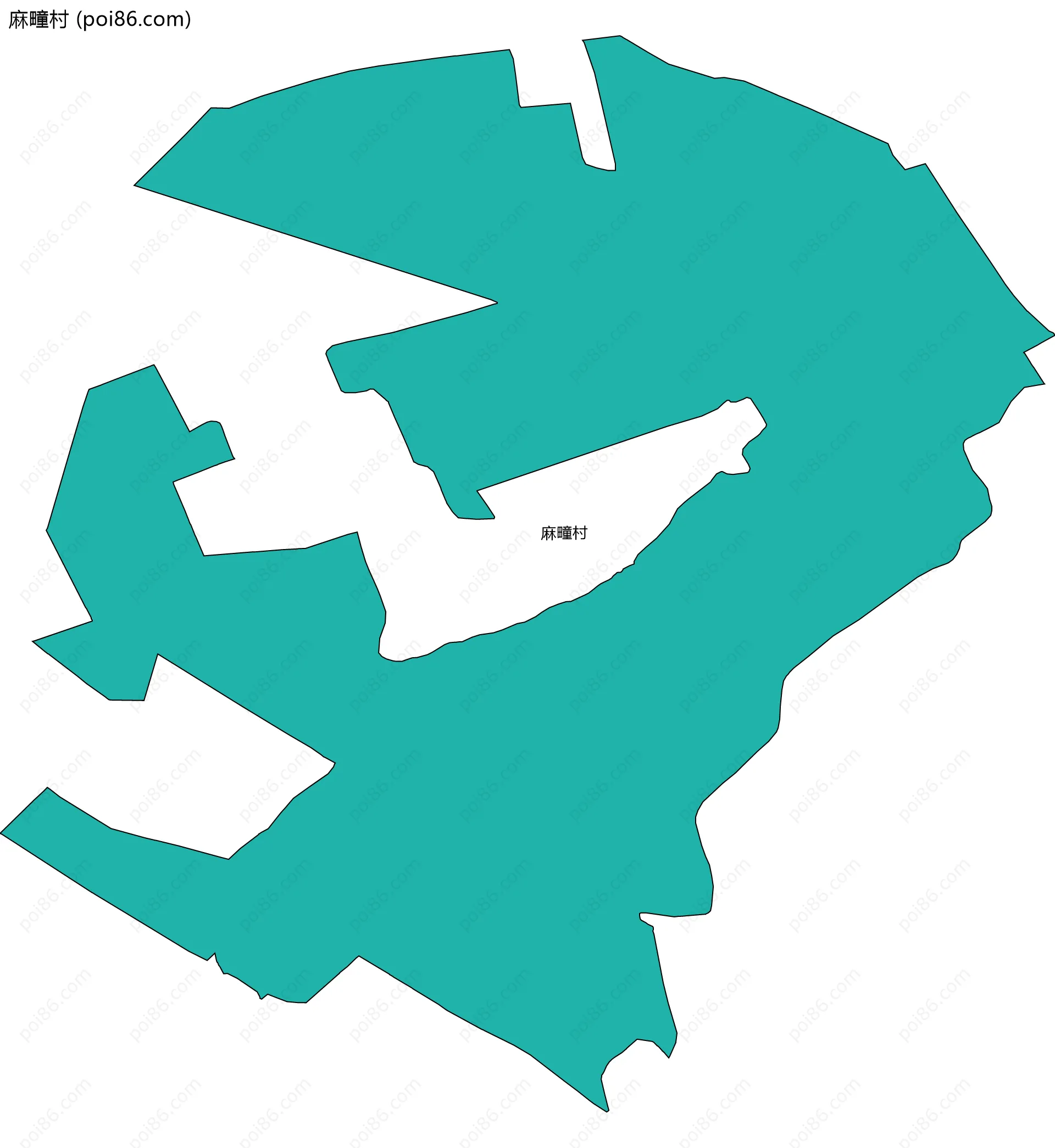 麻疃村边界地图