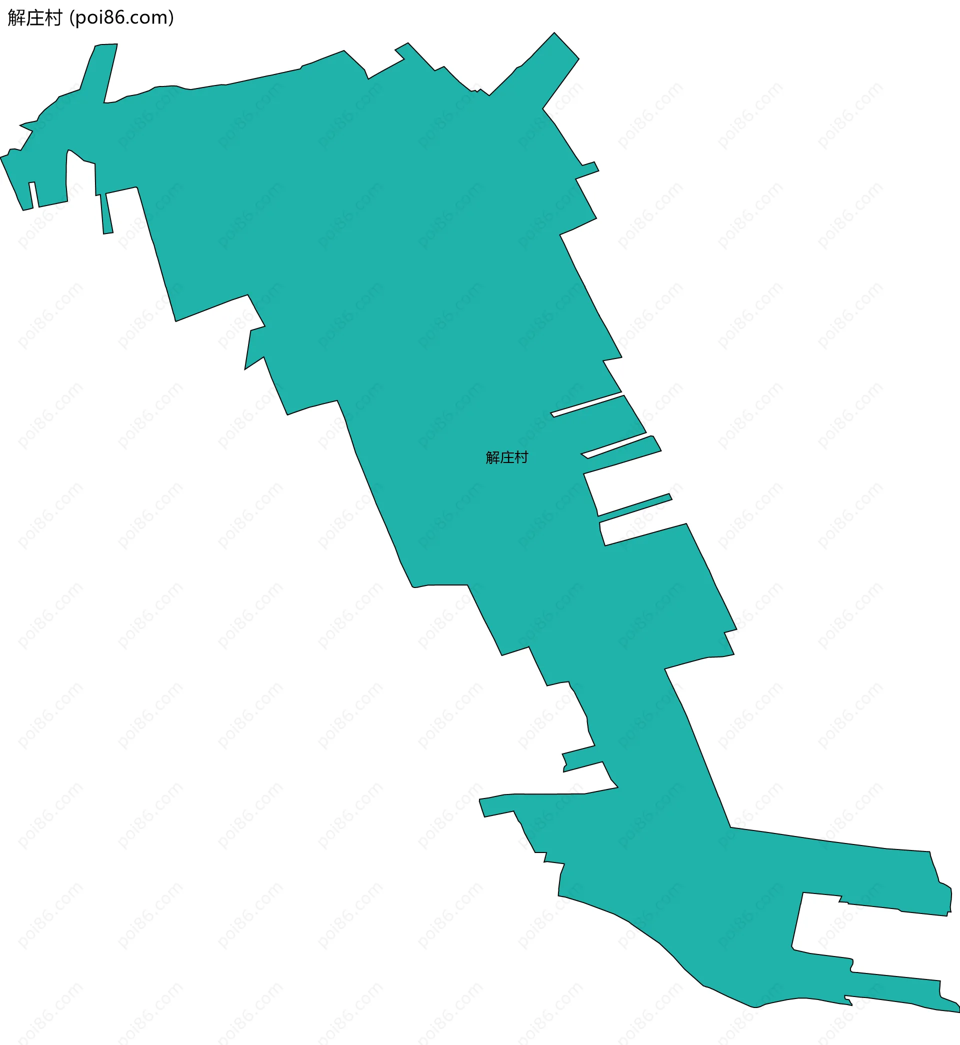 解庄村边界地图