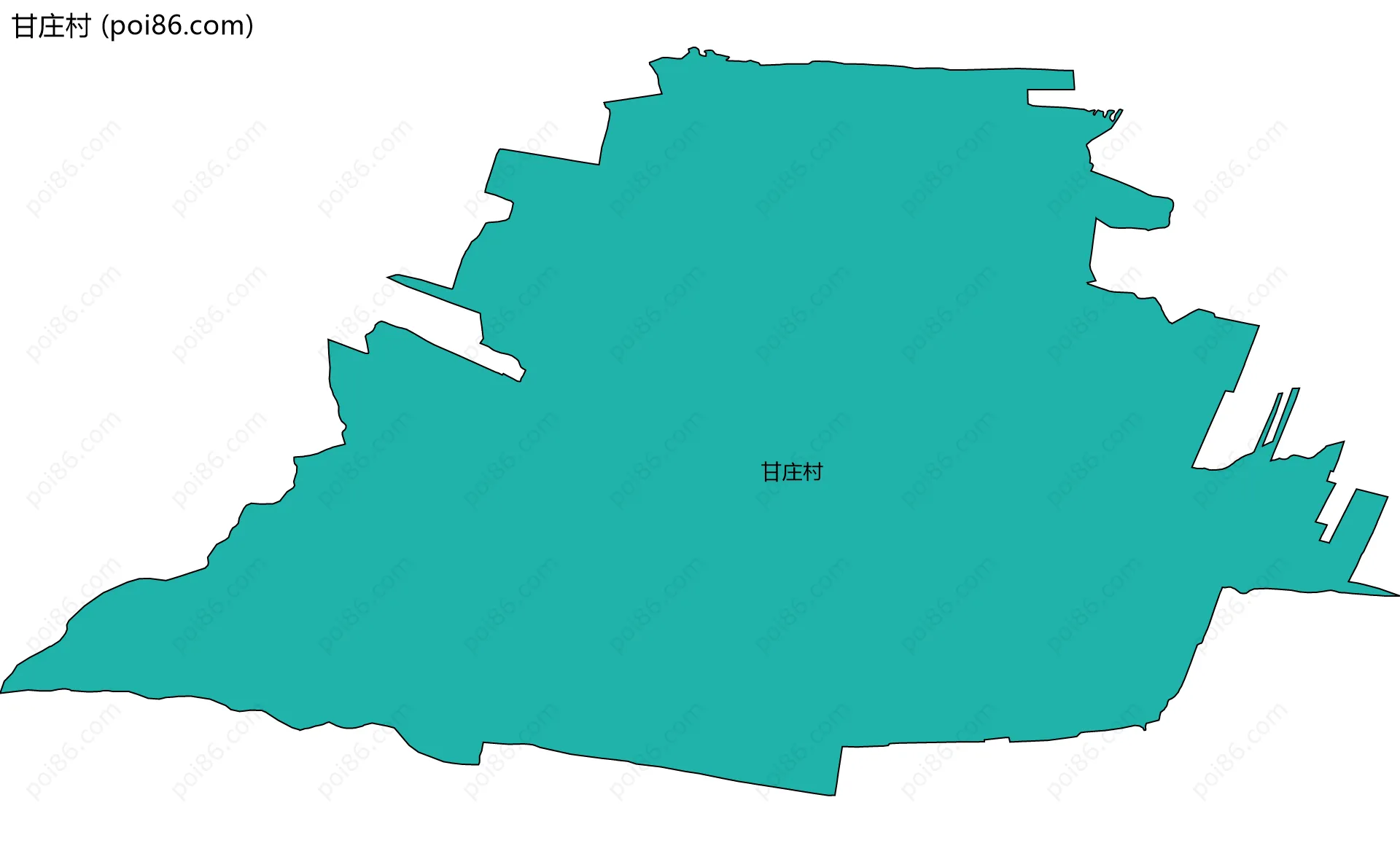 甘庄村边界地图