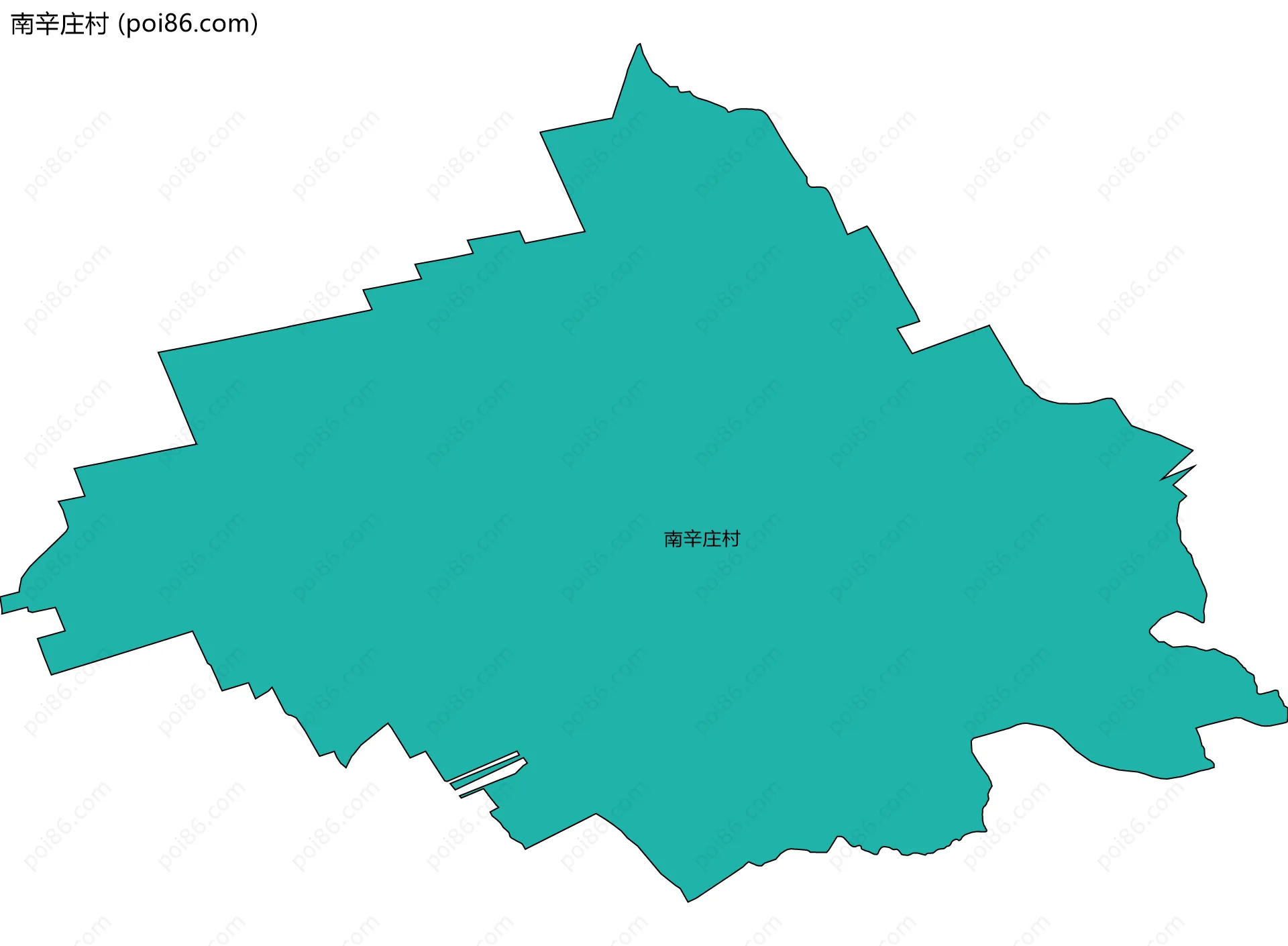 南辛庄村边界地图