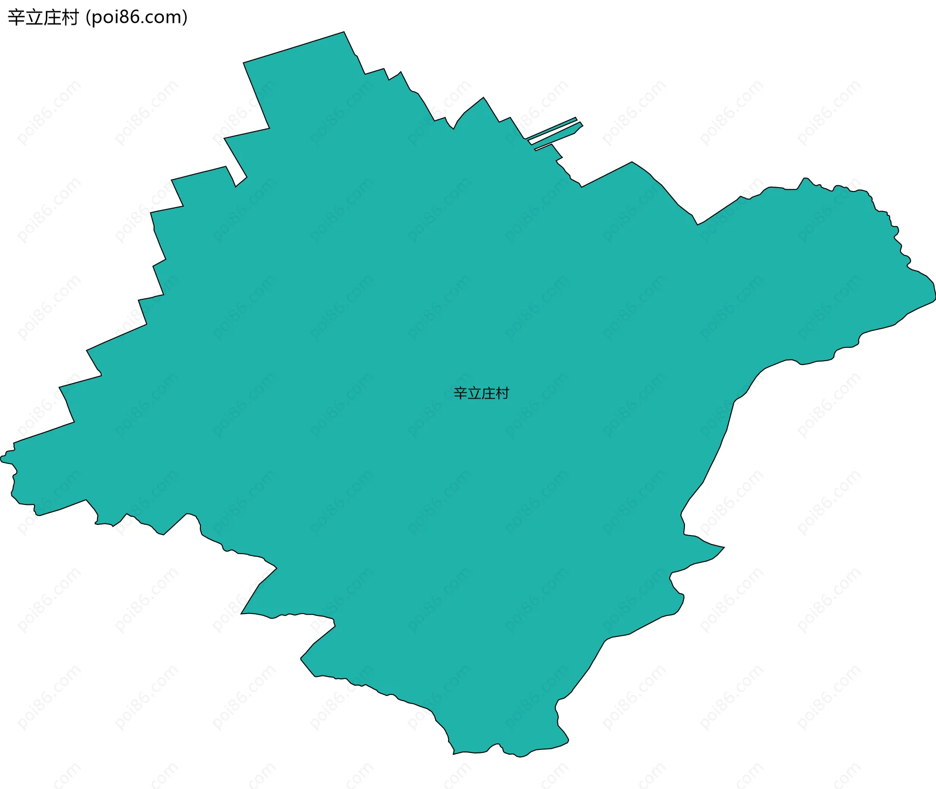 辛立庄村边界地图