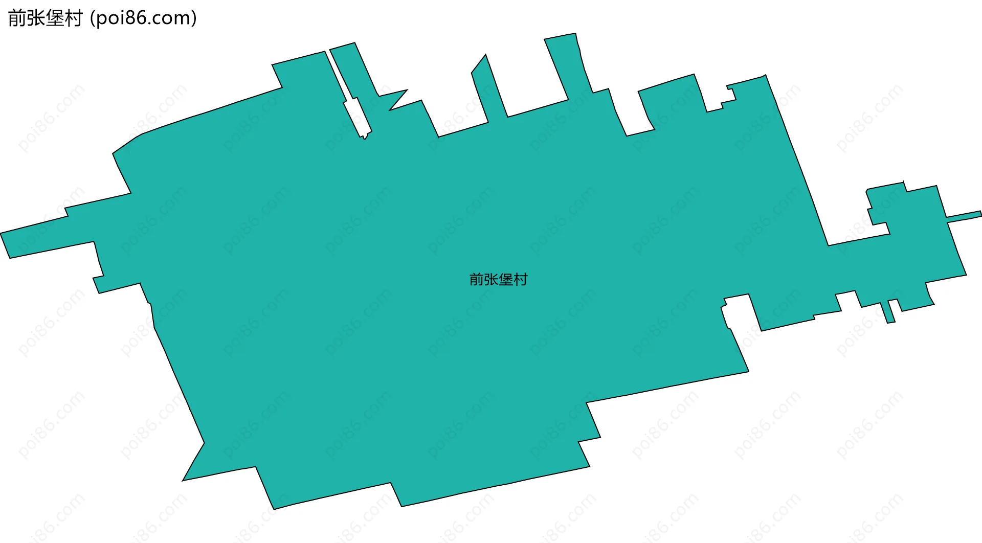 前张堡村边界地图