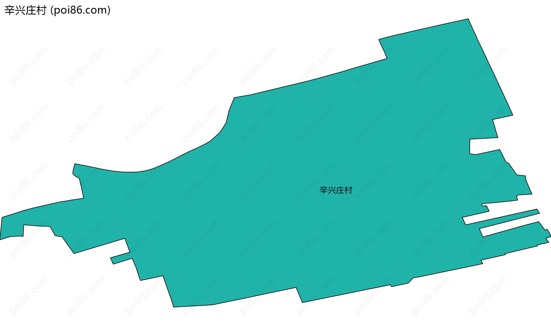 辛兴庄村边界地图