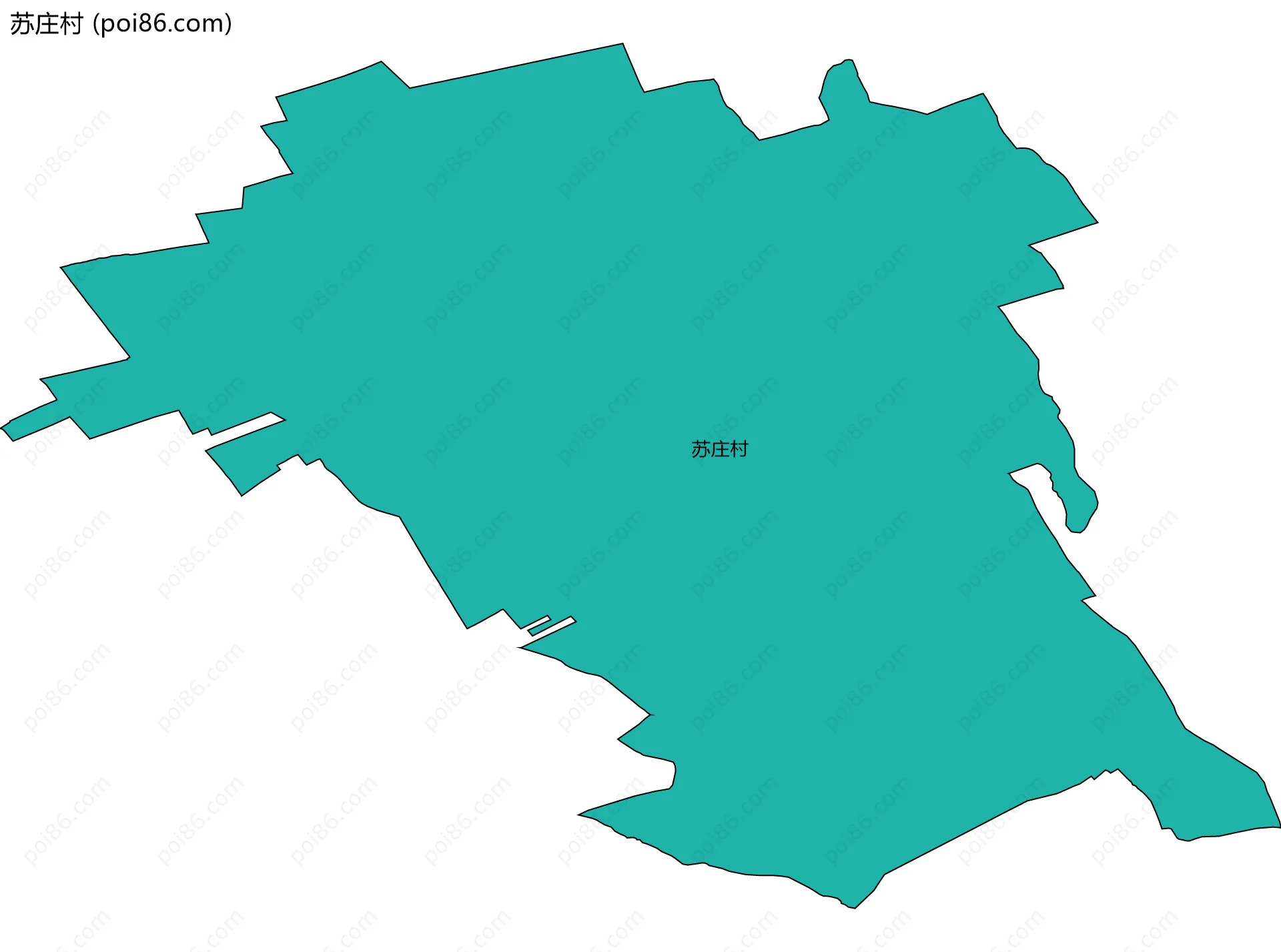 苏庄村边界地图