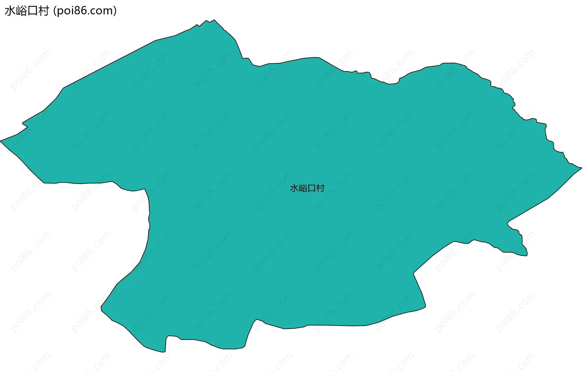 水峪口村边界地图