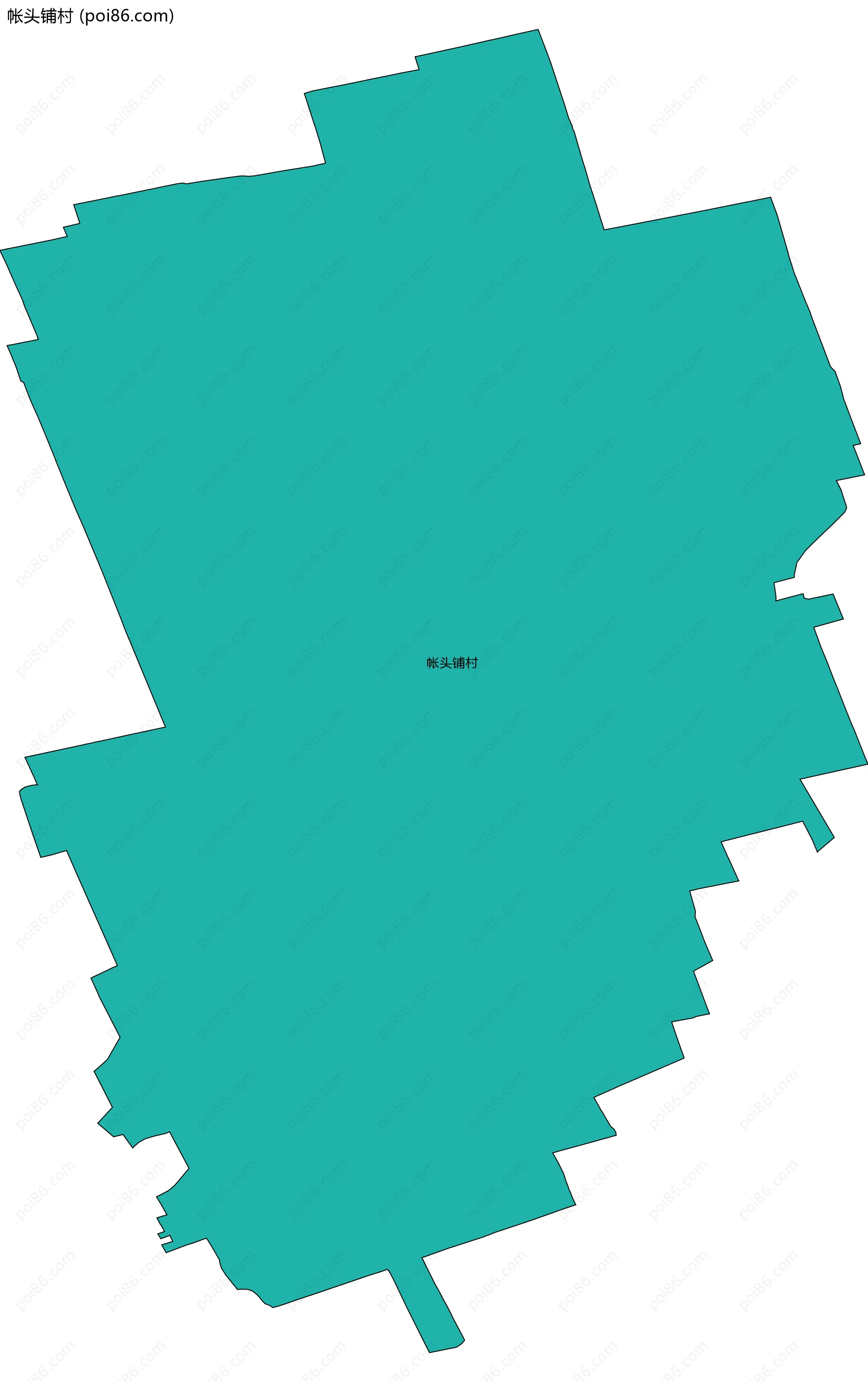 帐头铺村边界地图