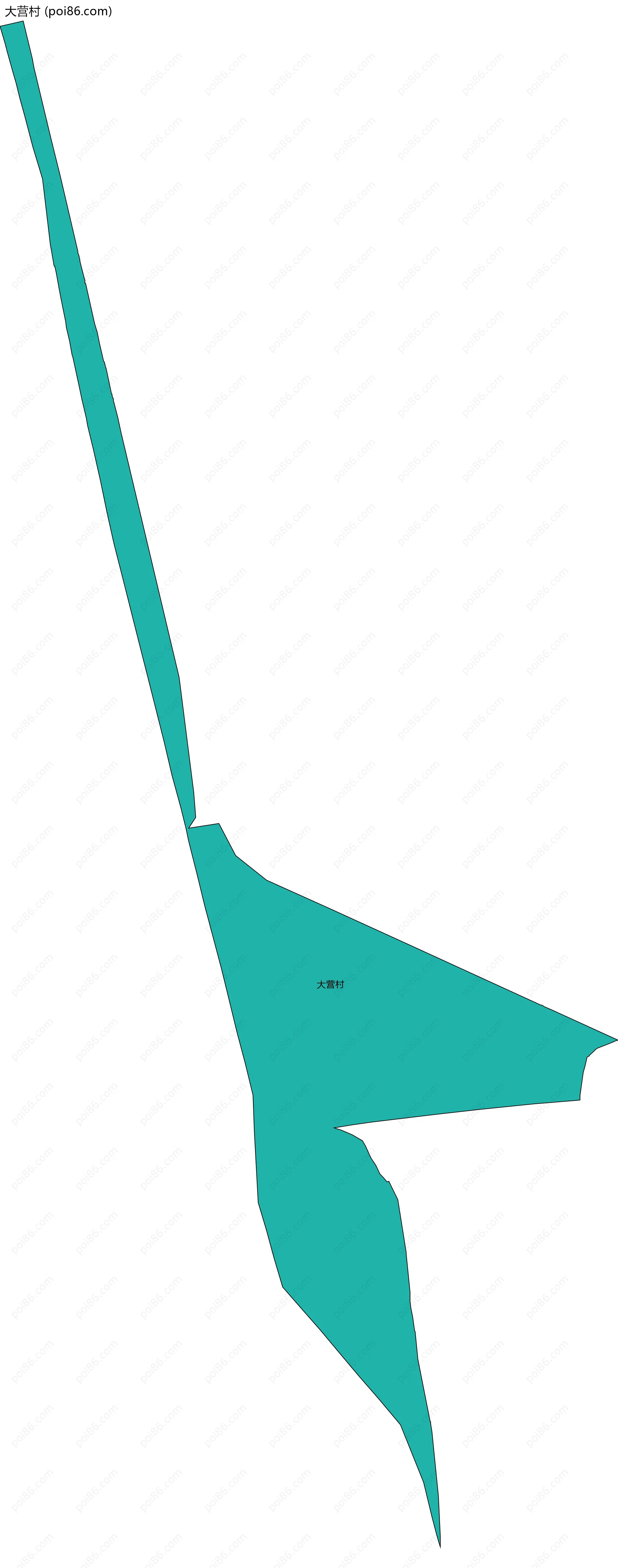 大营村边界地图