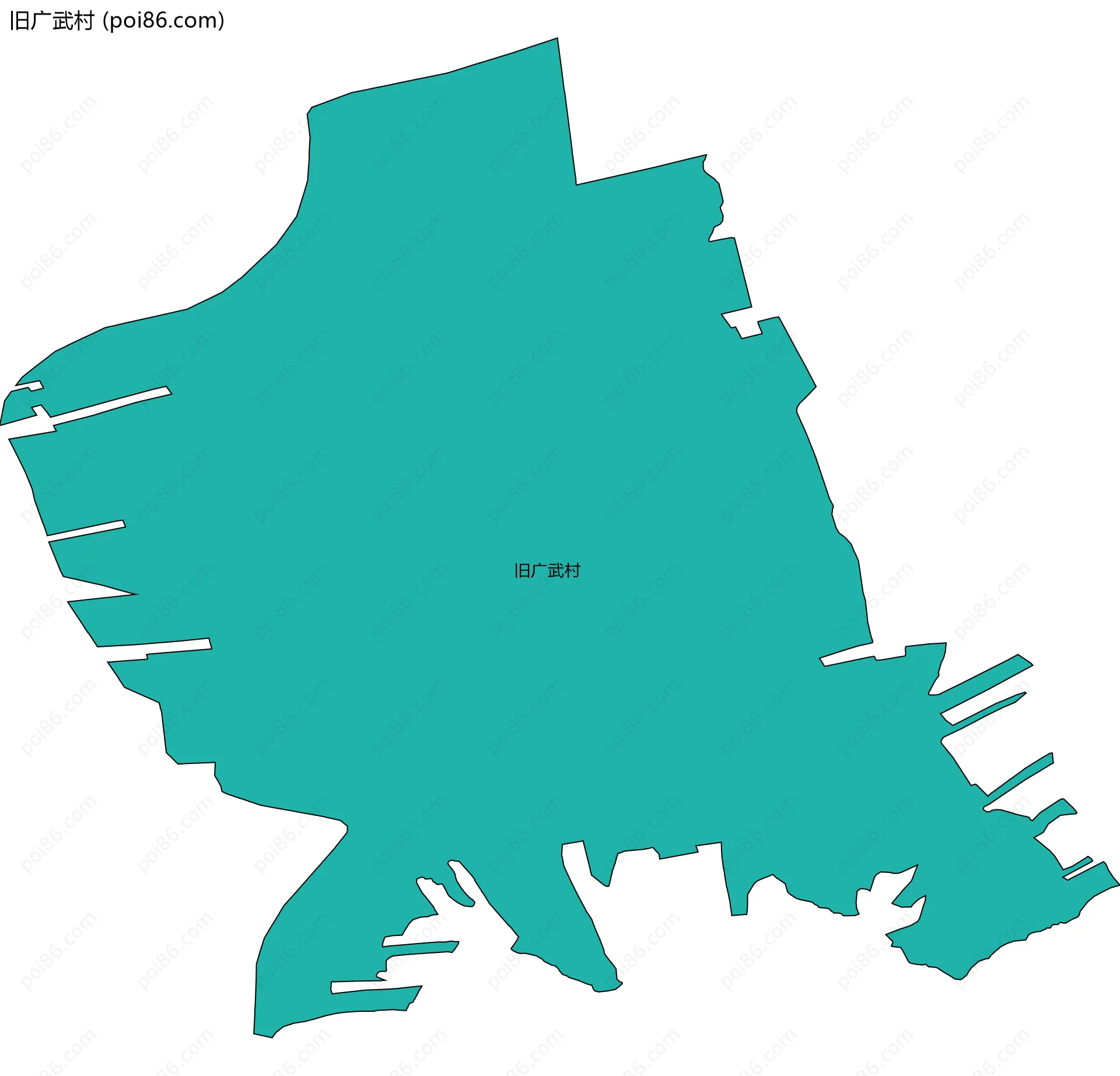 旧广武村边界地图