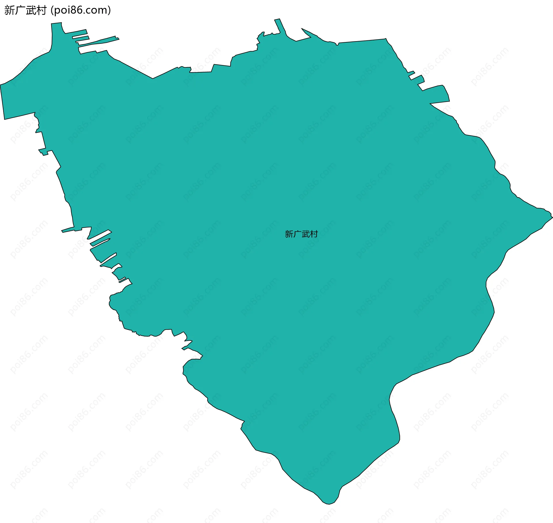 新广武村边界地图