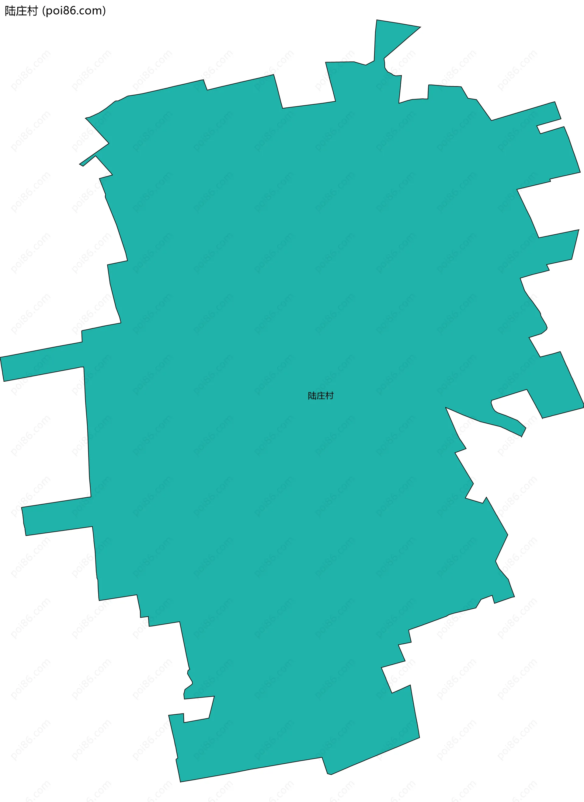 陆庄村边界地图