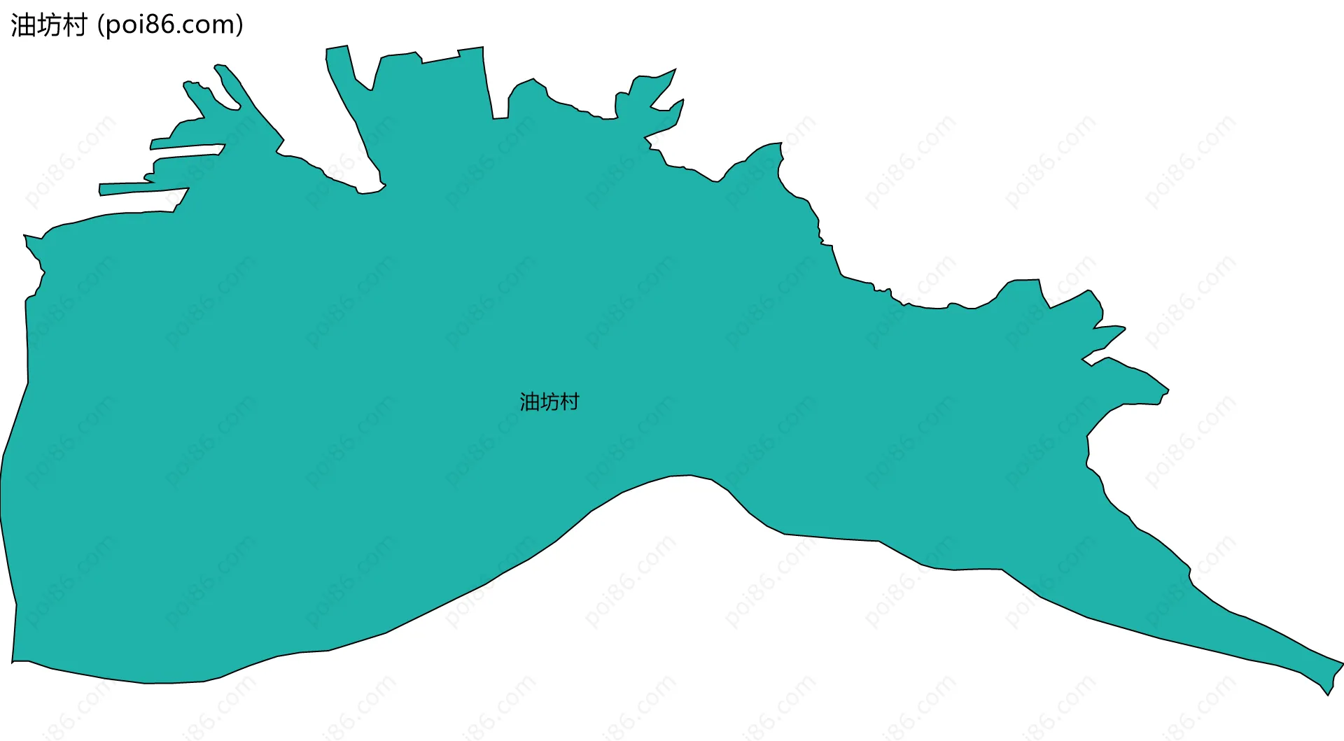 油坊村边界地图