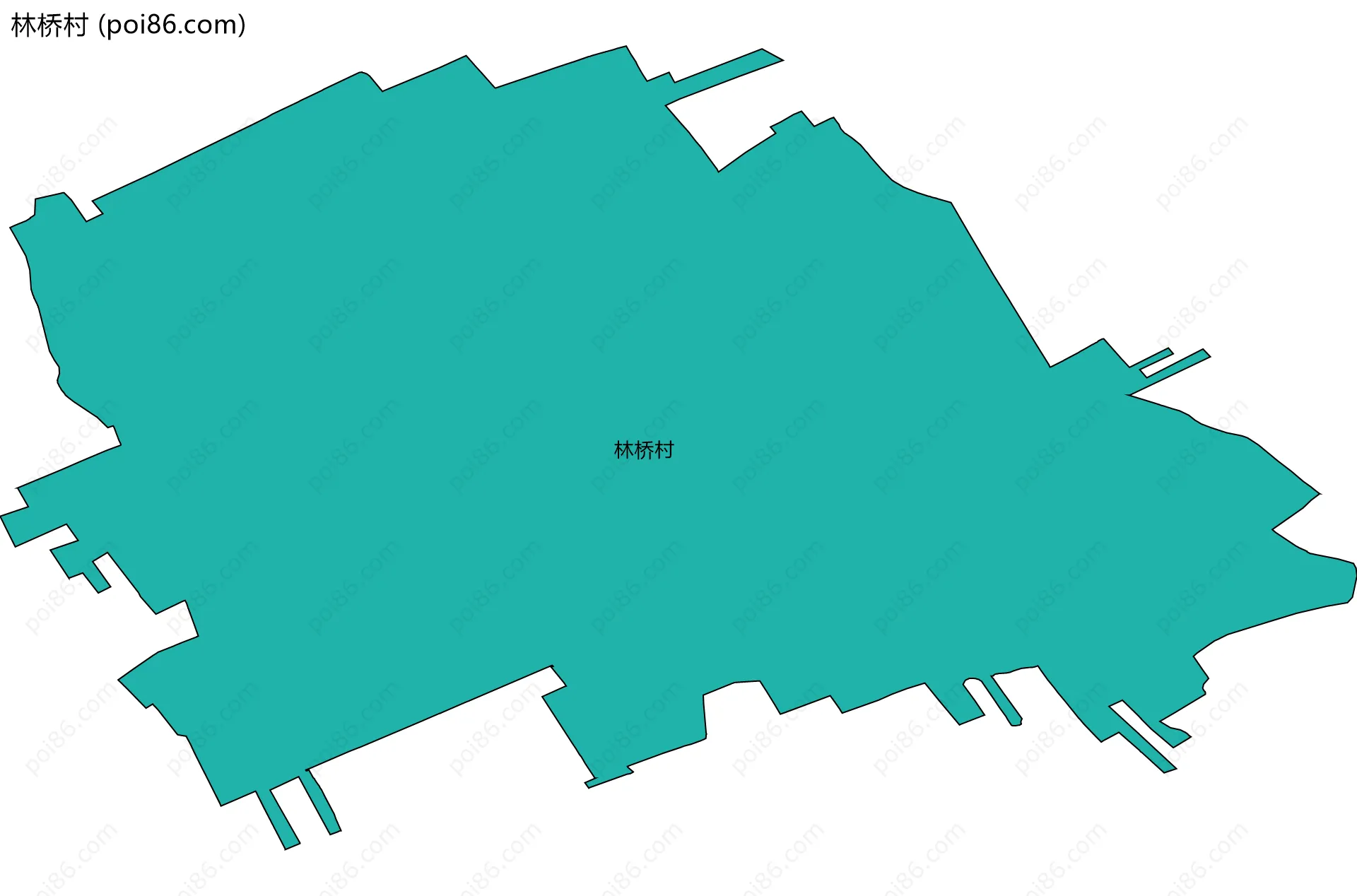 林桥村边界地图