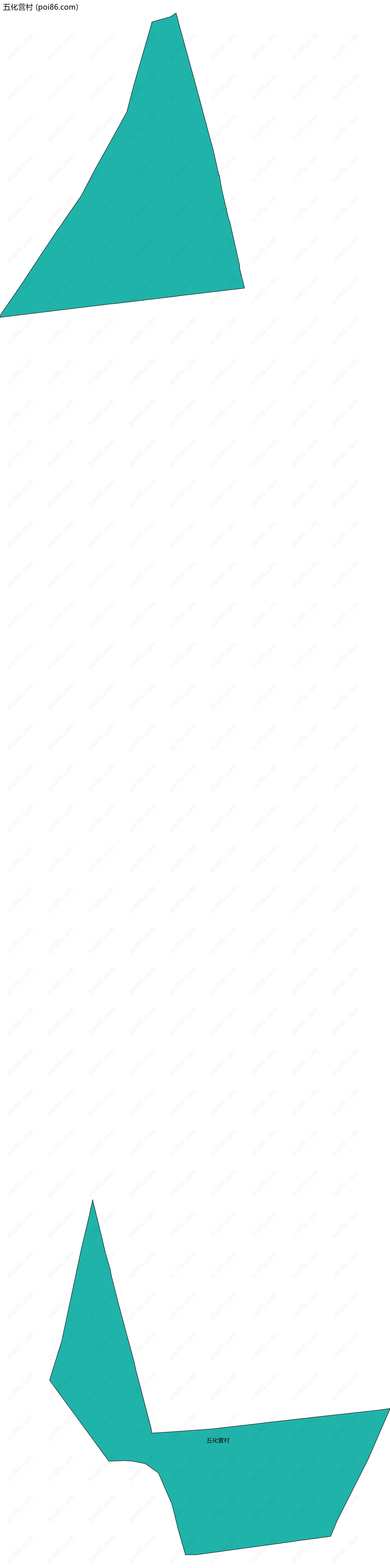 五化营村边界地图