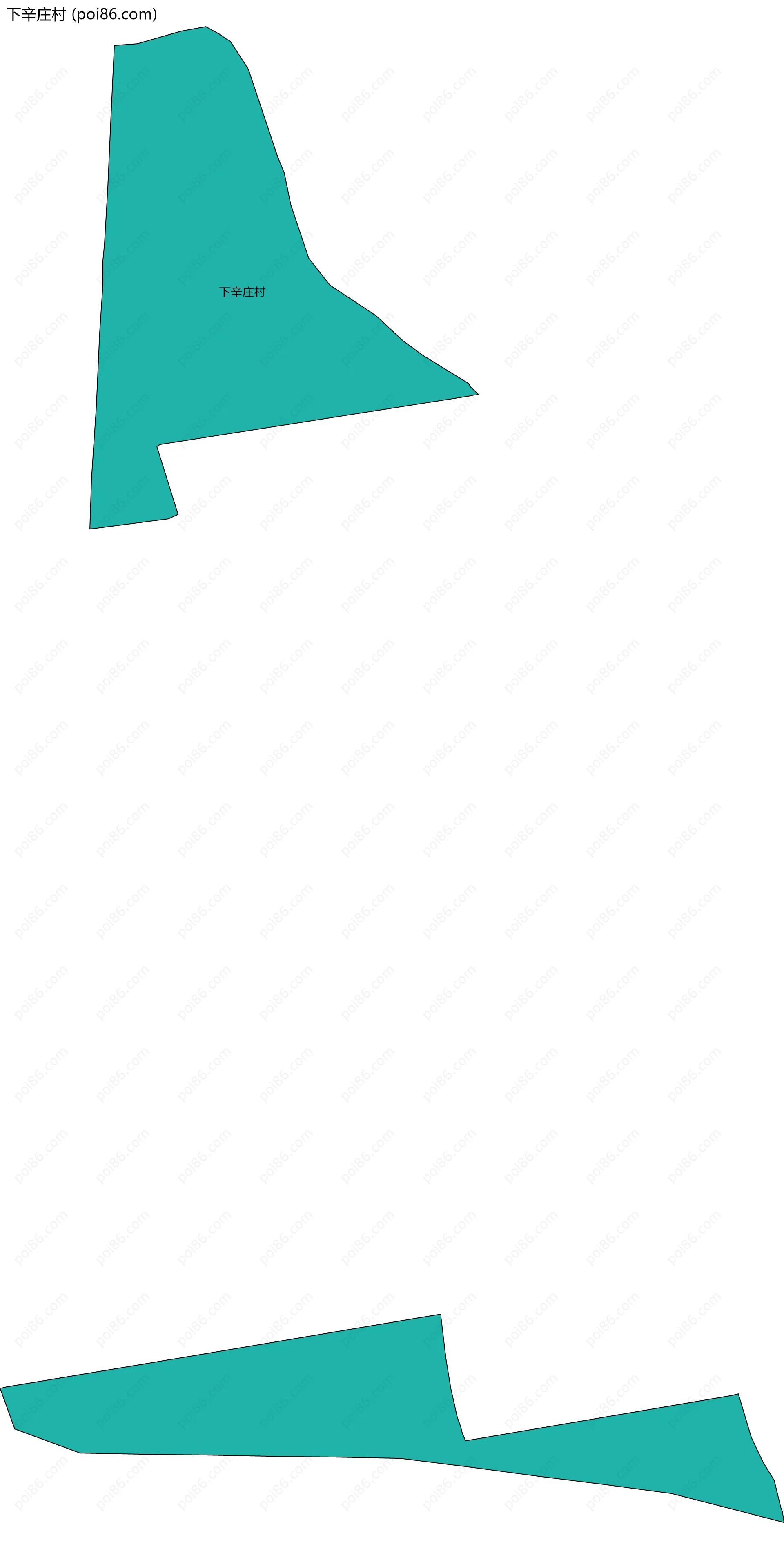 下辛庄村边界地图