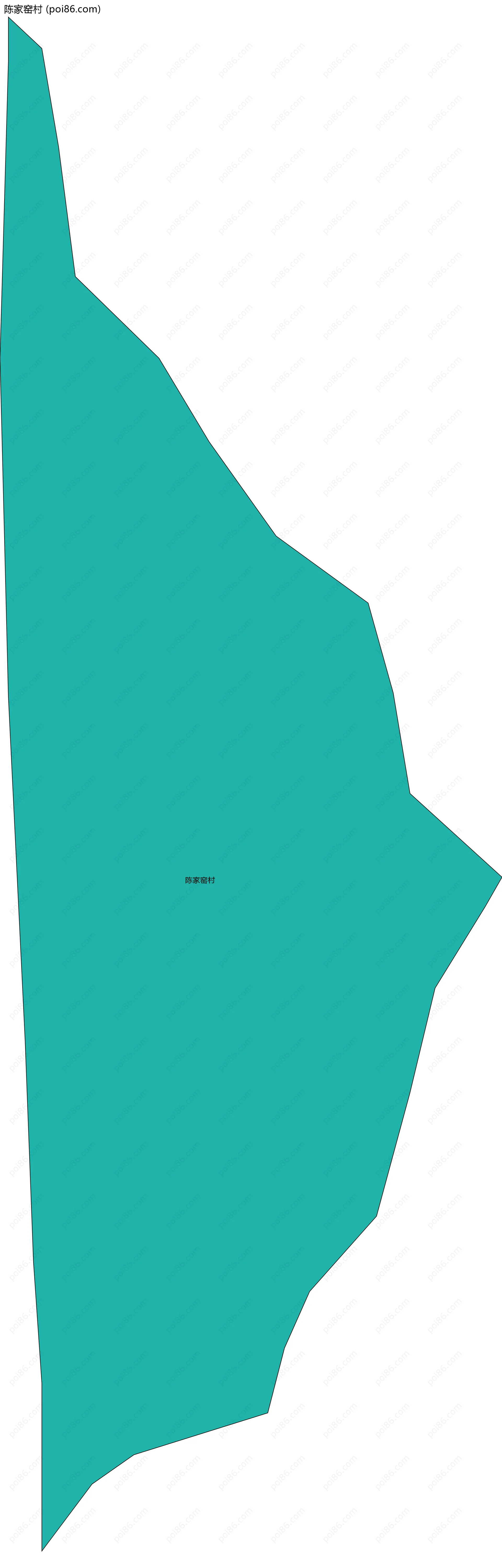 陈家窑村边界地图