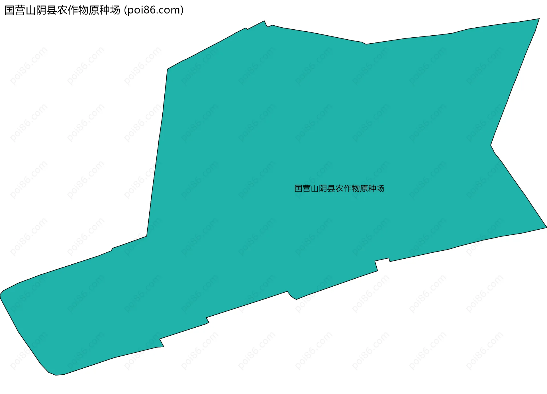 国营山阴县农作物原种场边界地图
