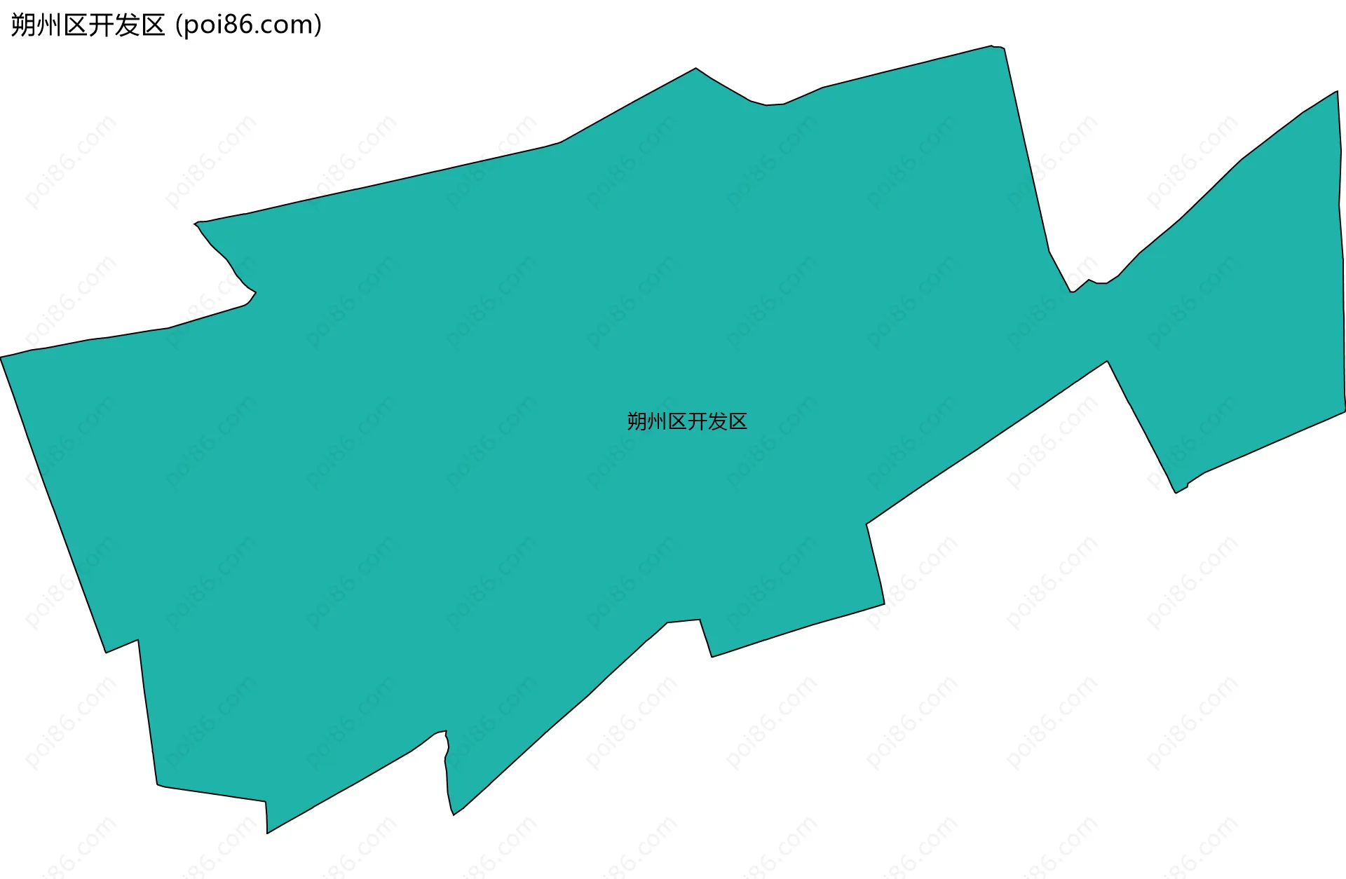 朔州区开发区边界地图