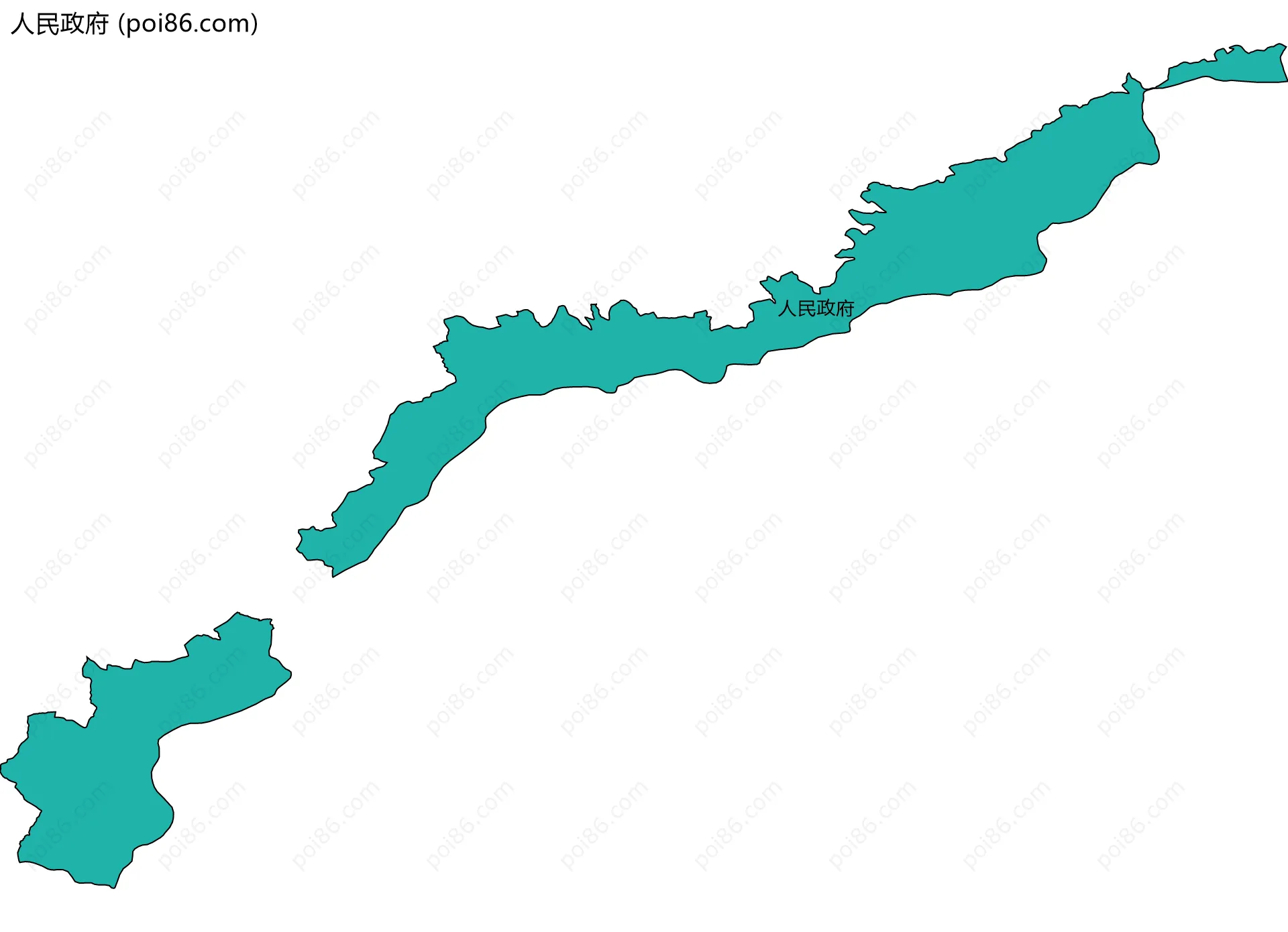 人民政府边界地图