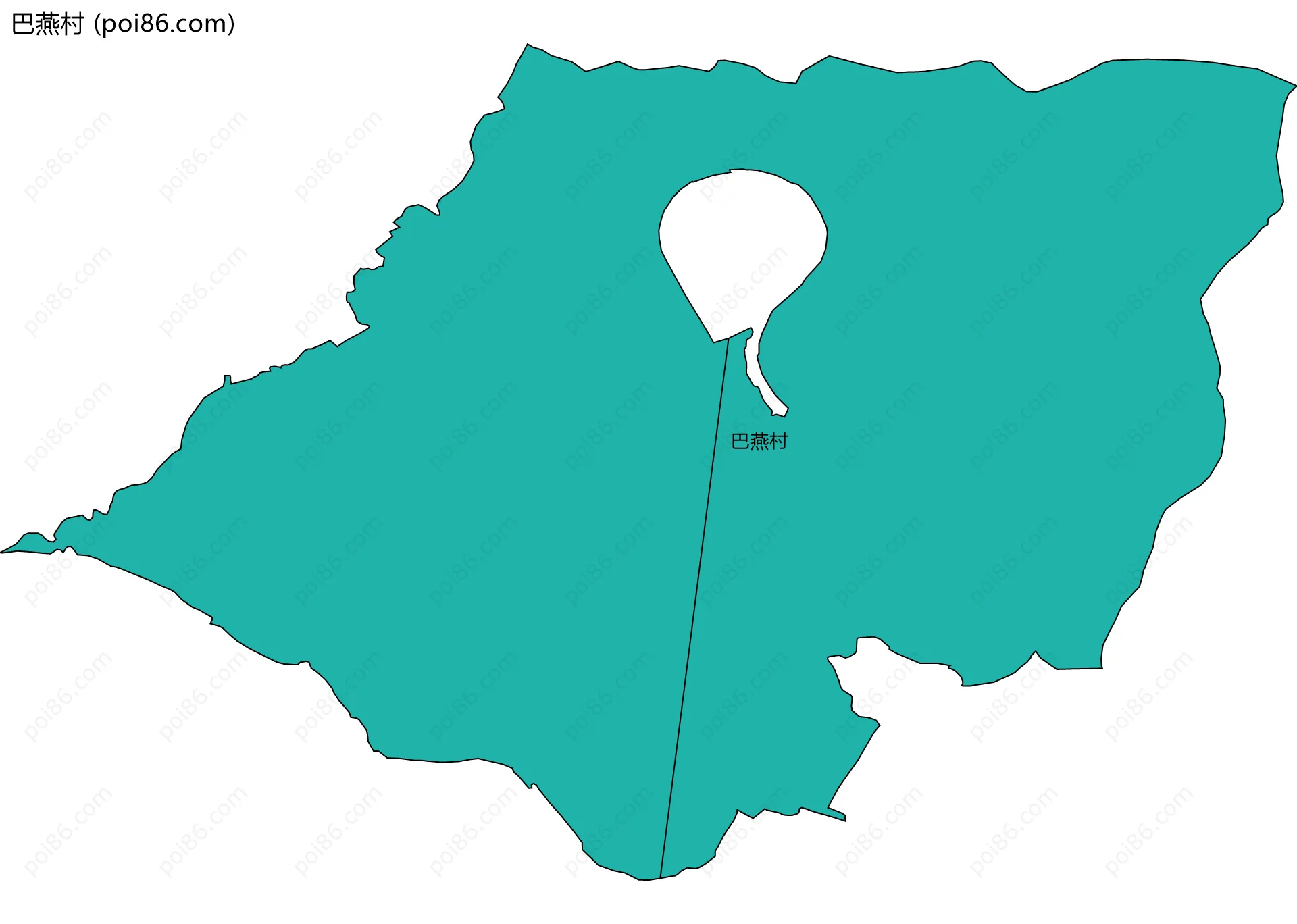 巴燕村边界地图
