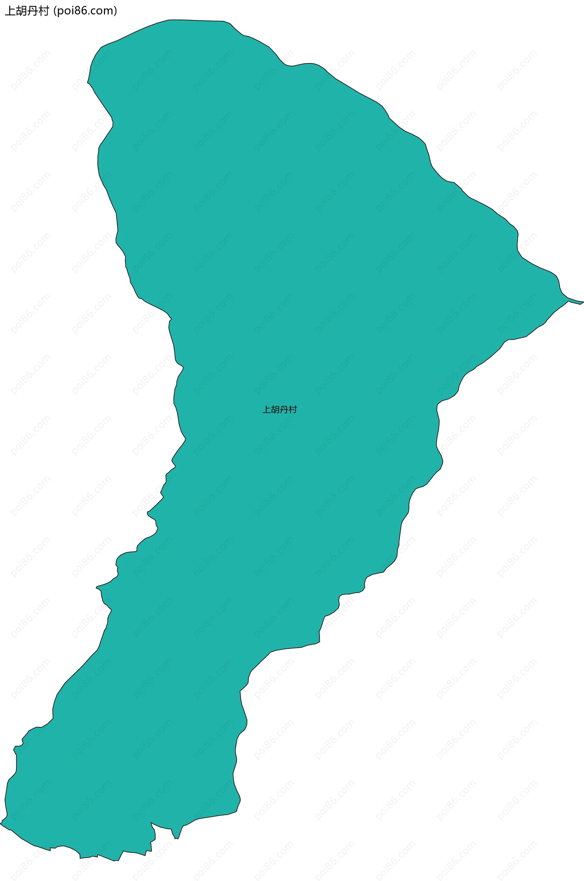上胡丹村边界地图