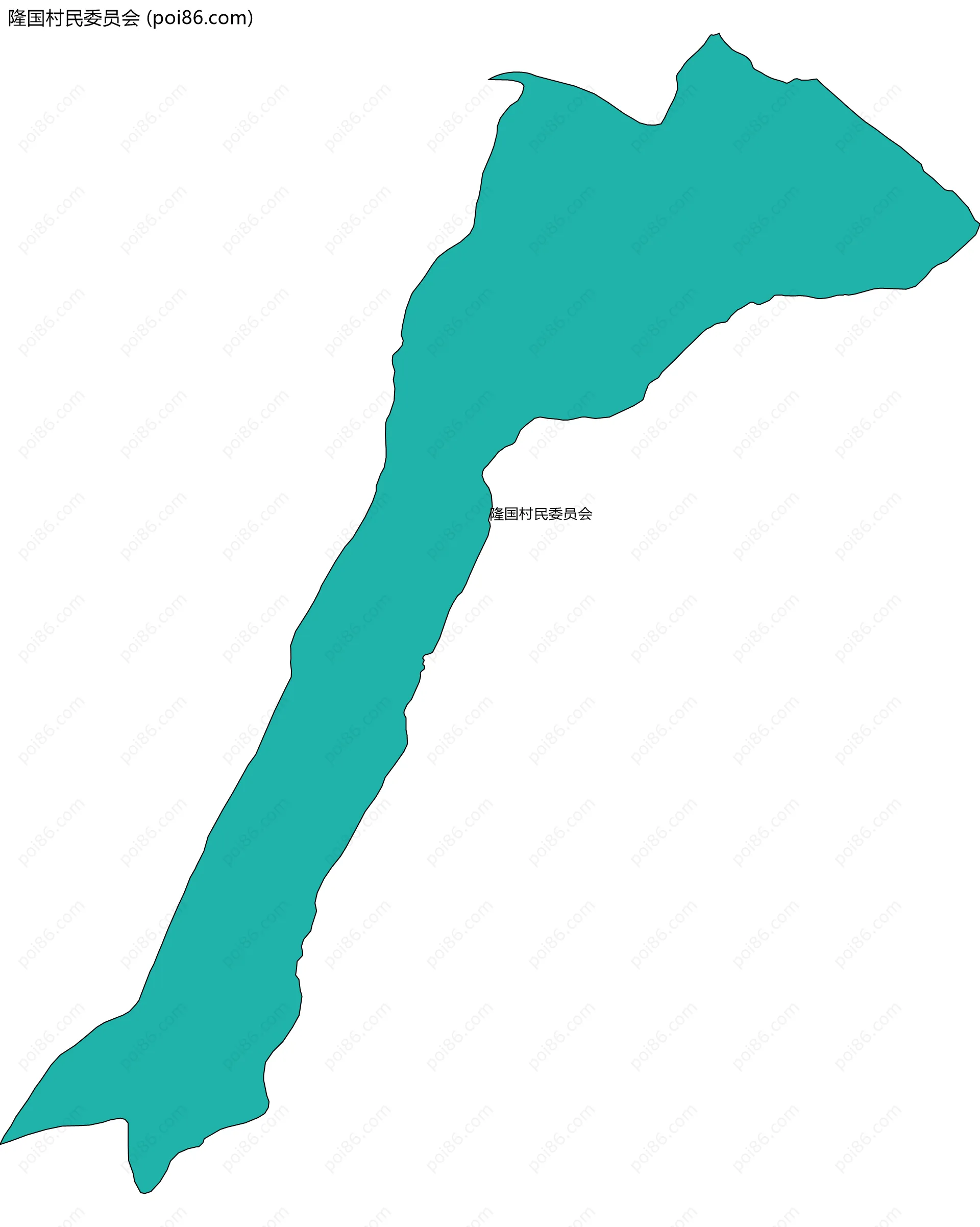 隆国村民委员会边界地图