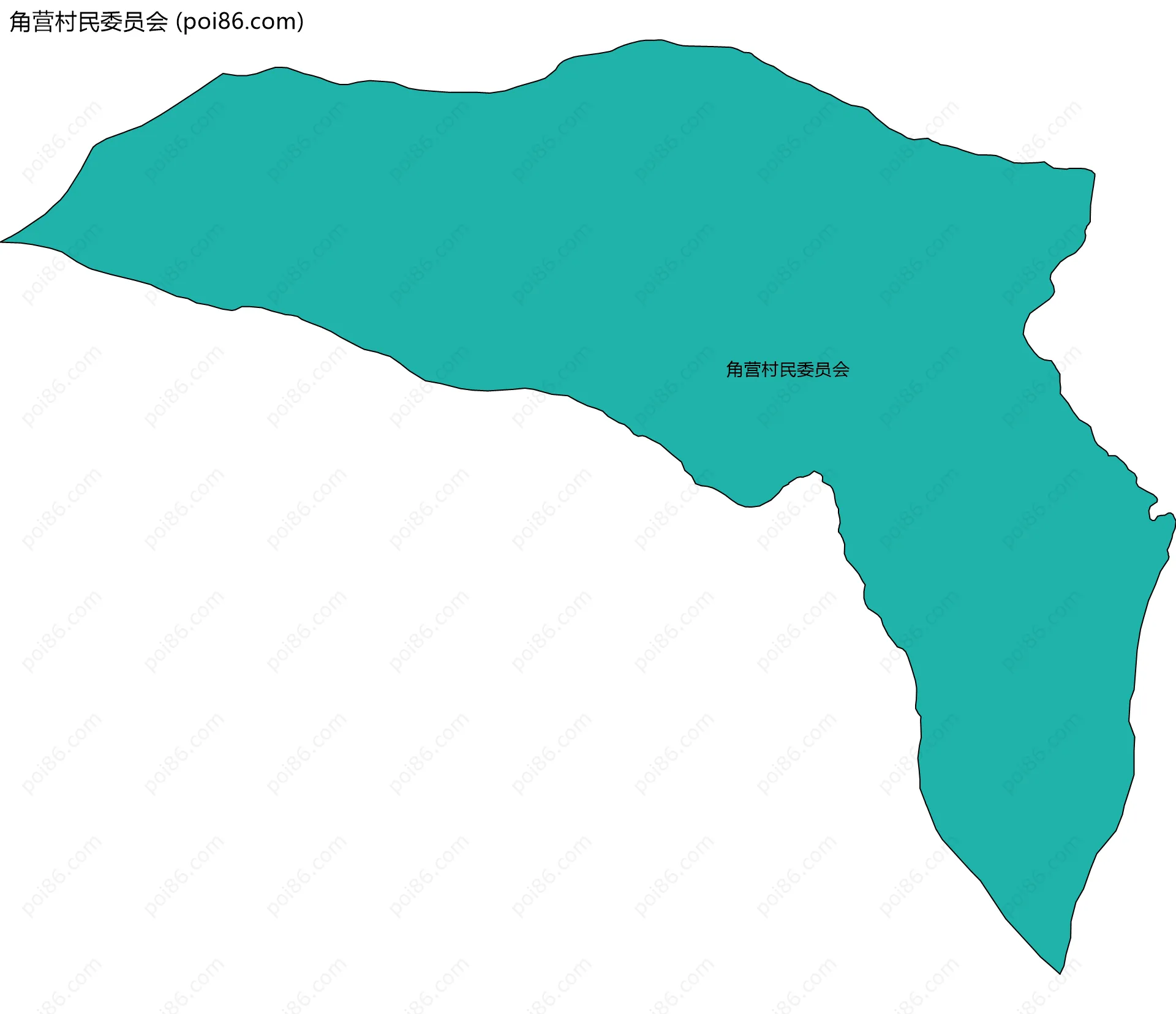 角营村民委员会边界地图