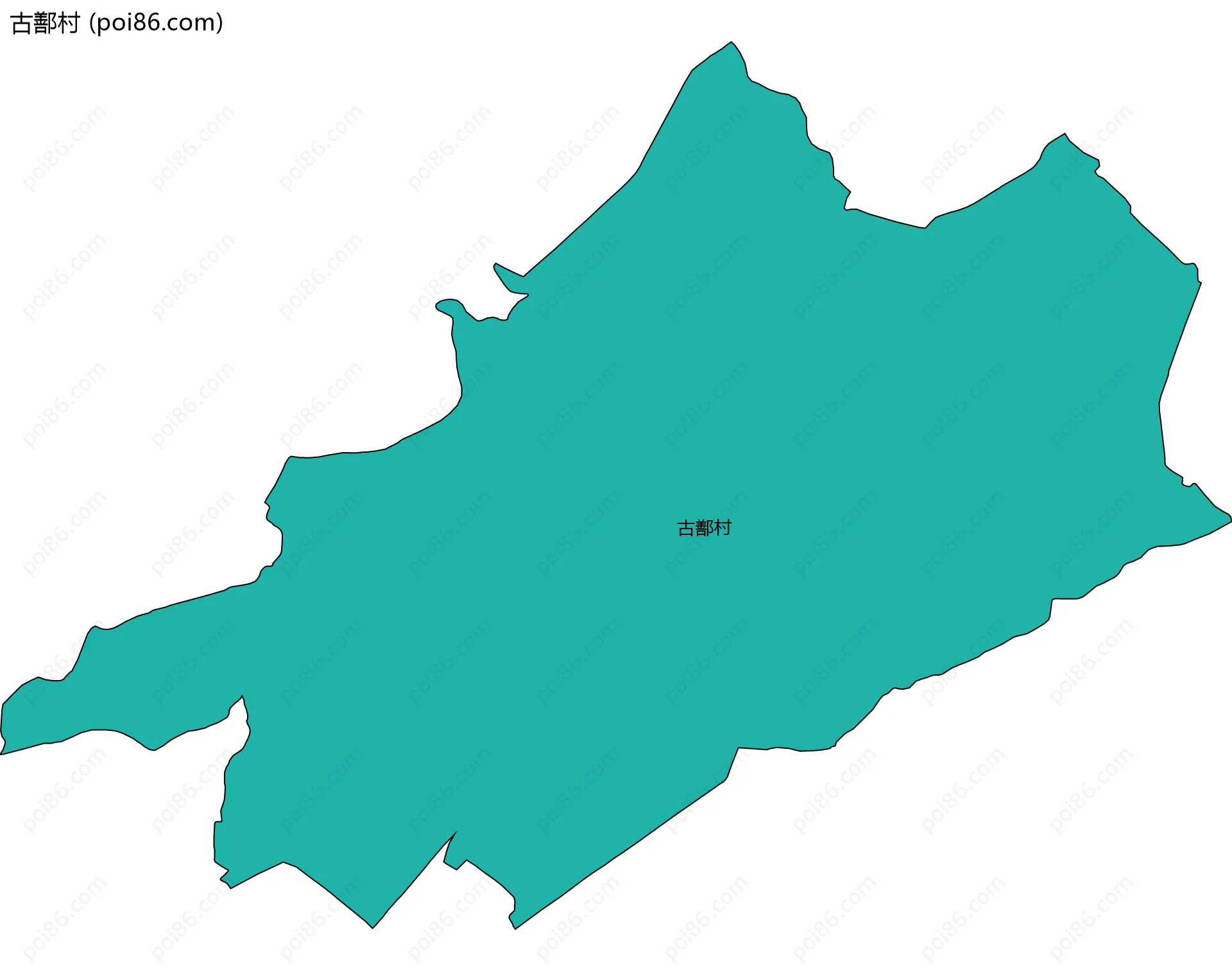 古鄯村边界地图