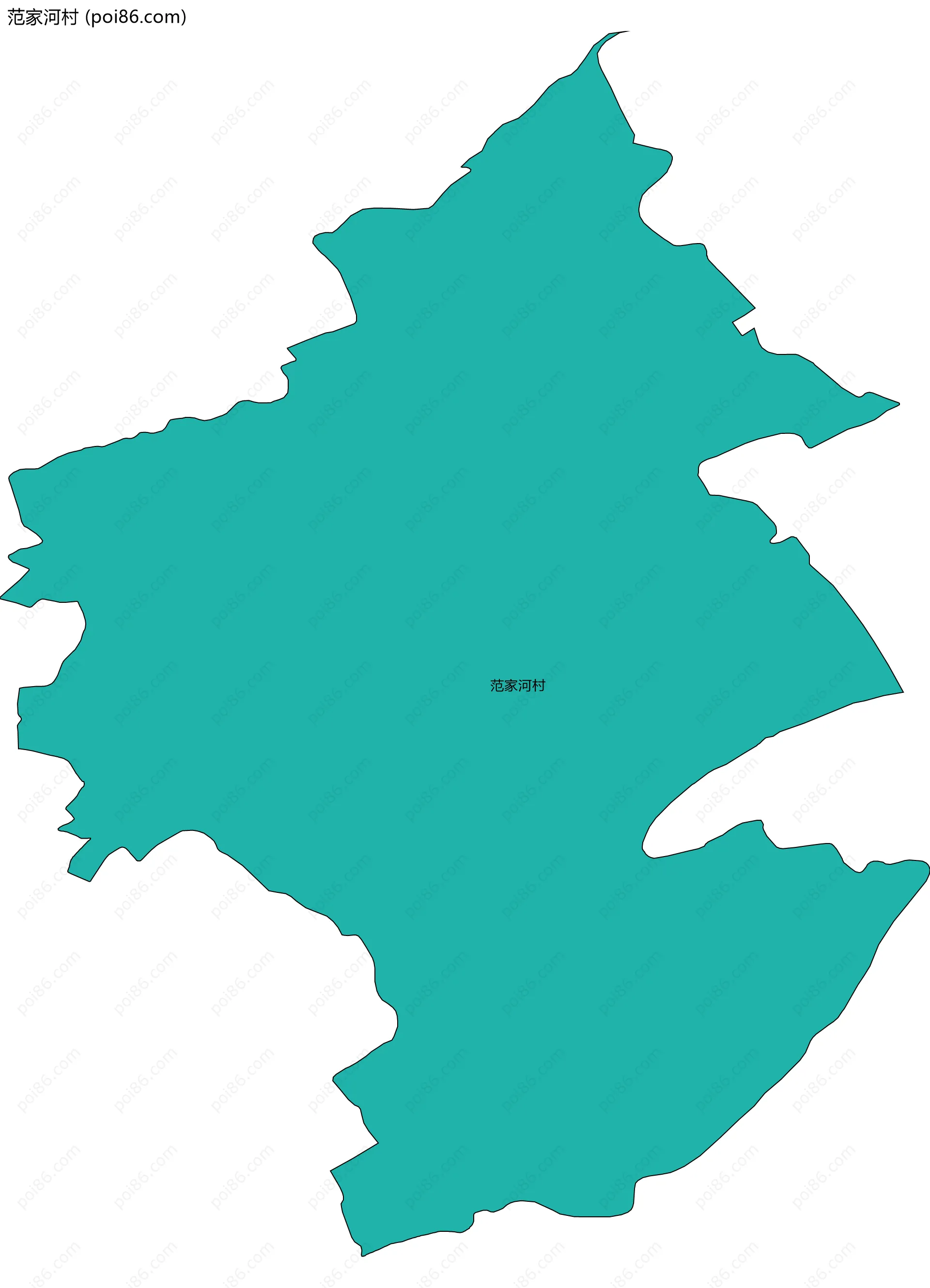 范家河村边界地图