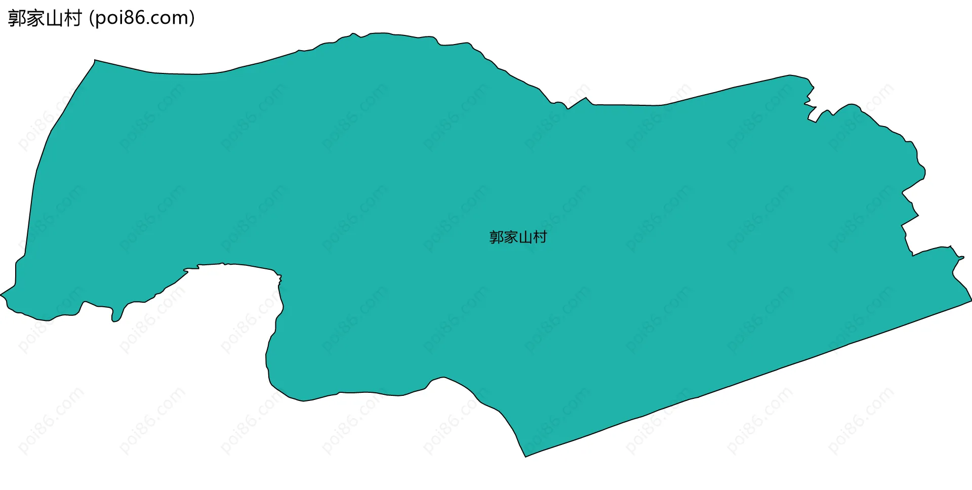 郭家山村边界地图