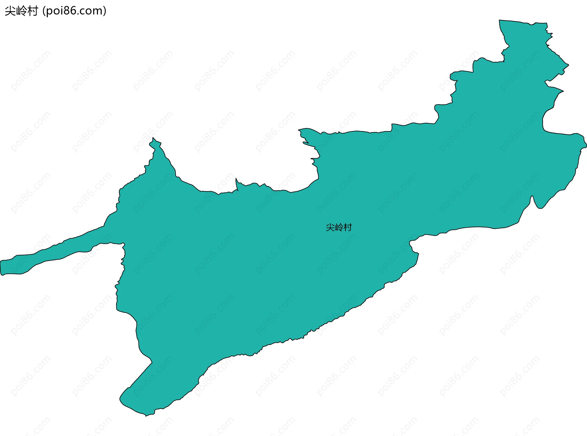 尖岭村边界地图