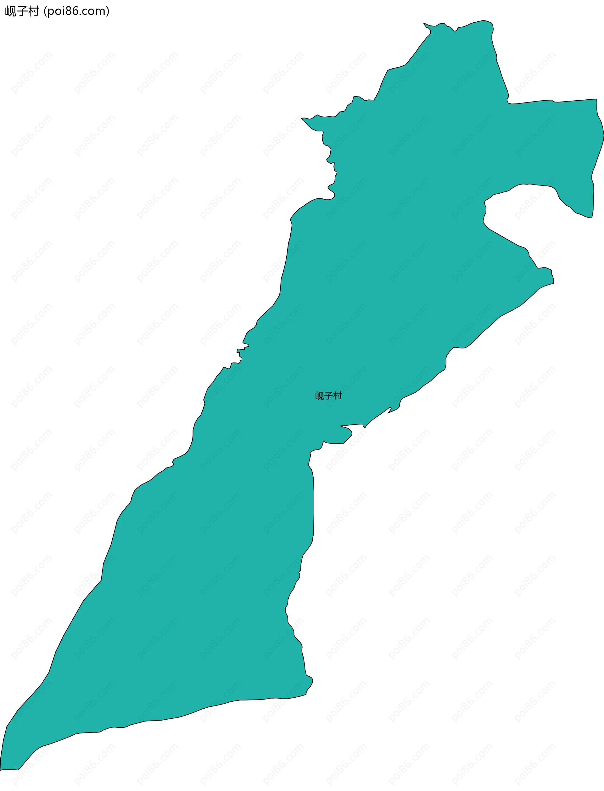 岘子村边界地图