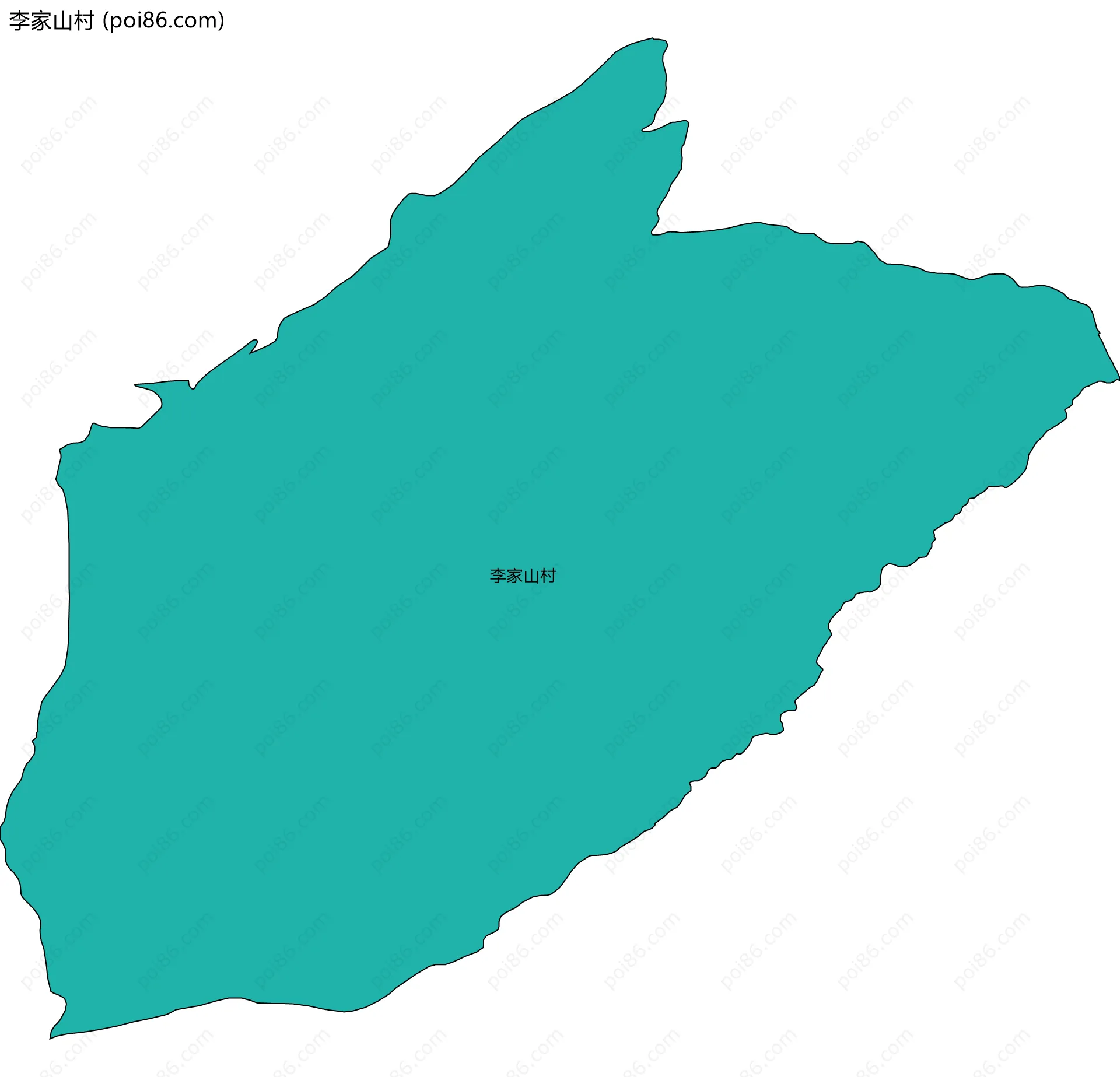 李家山村边界地图