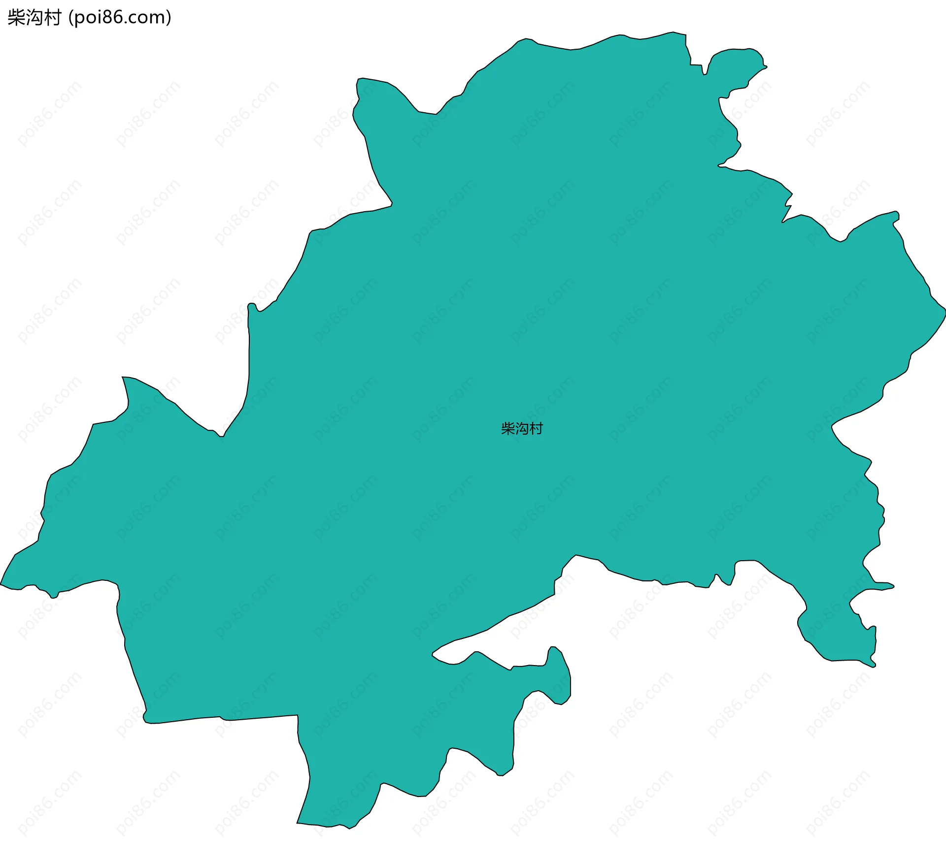 柴沟村边界地图