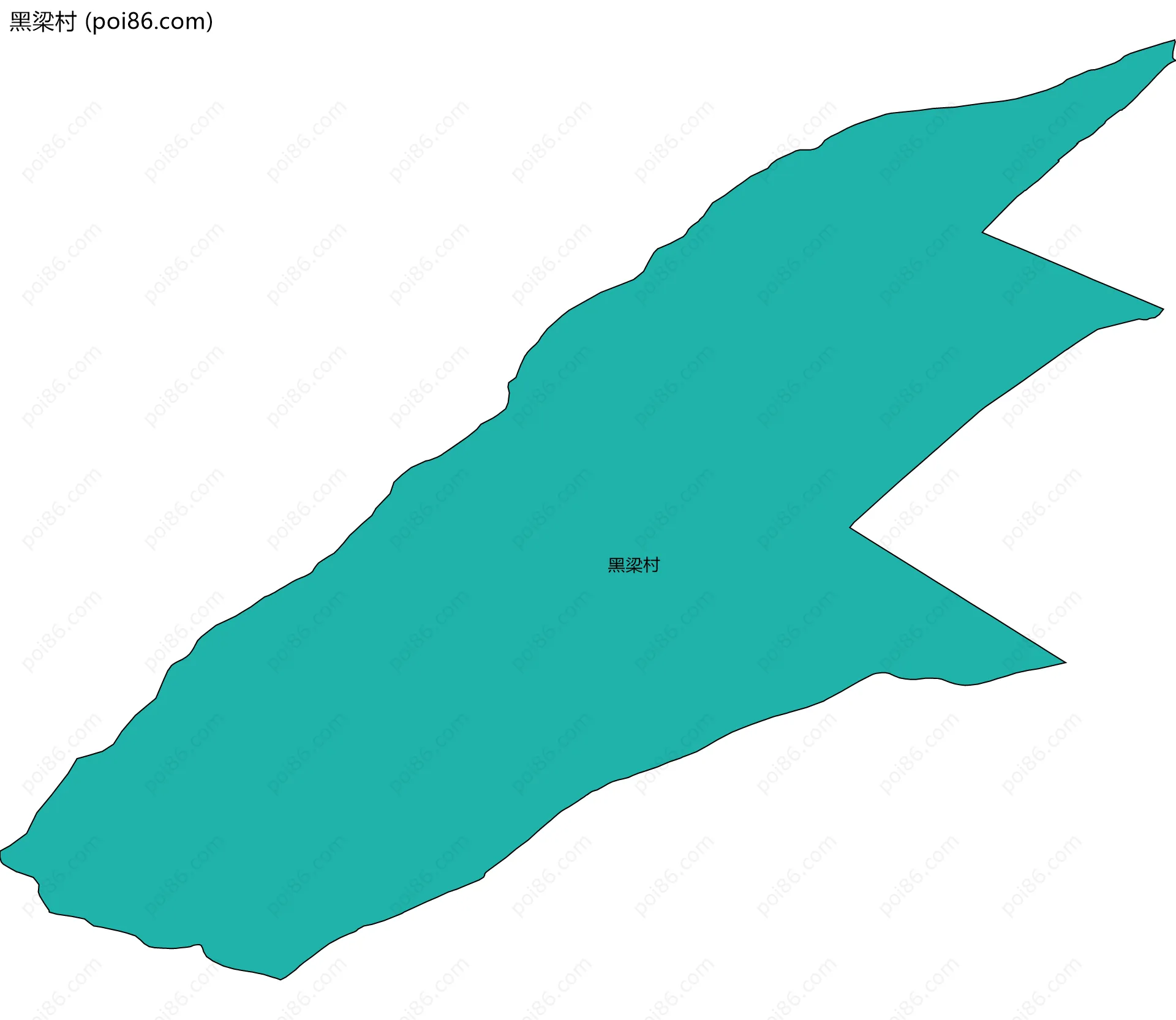 黑梁村边界地图