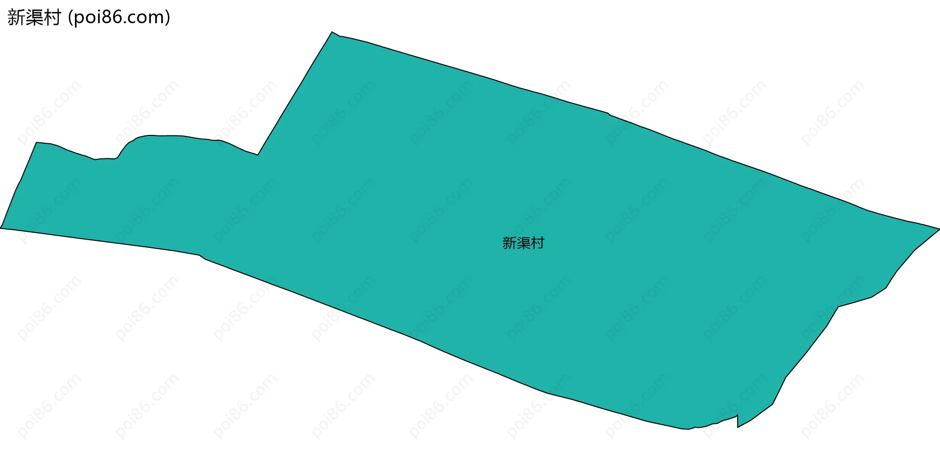 新渠村边界地图