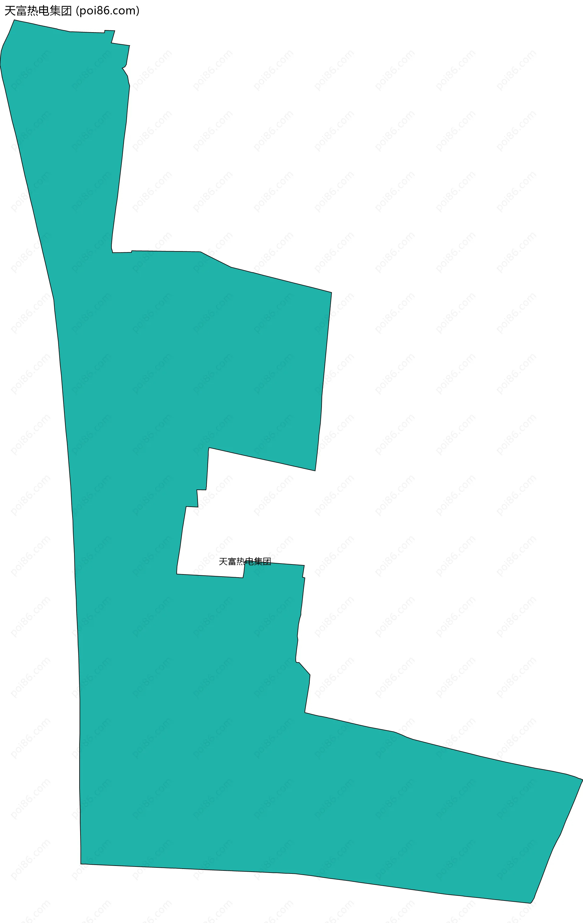 天富热电集团边界地图