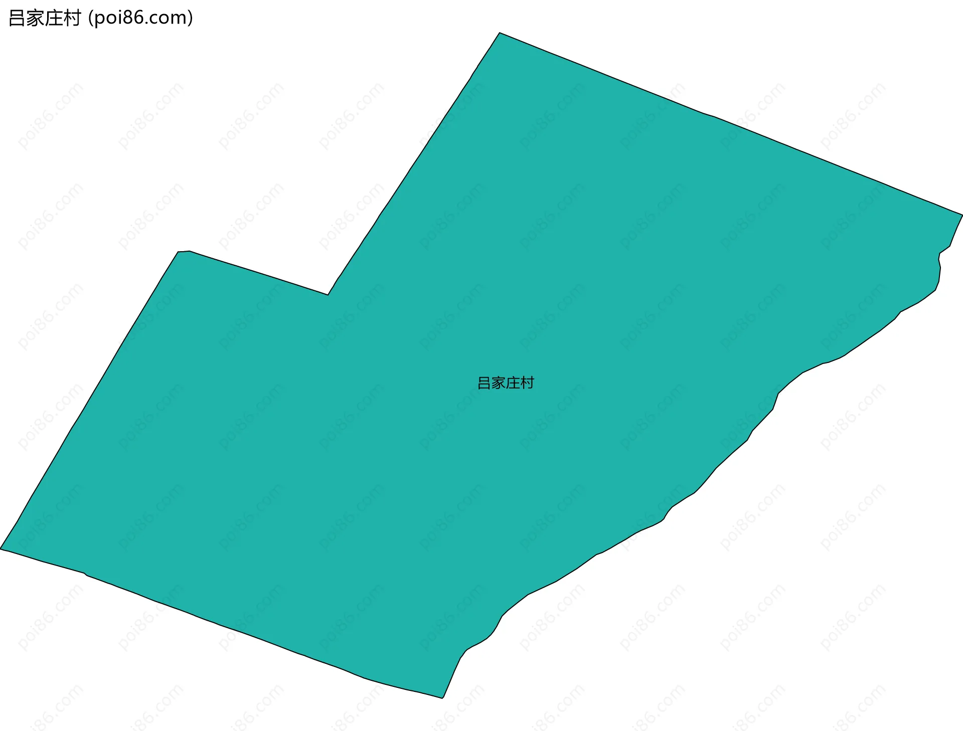 吕家庄村边界地图