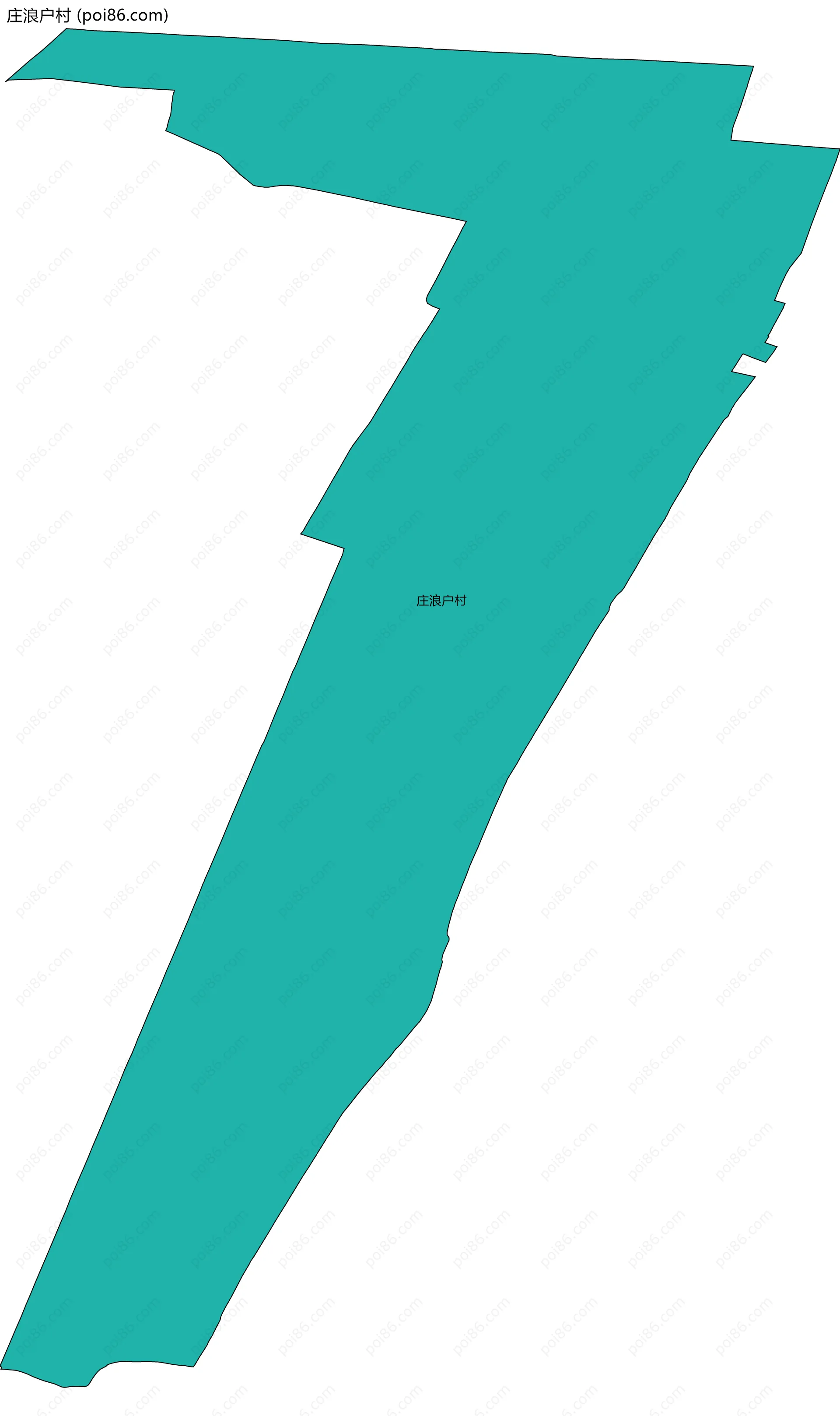 庄浪户村边界地图